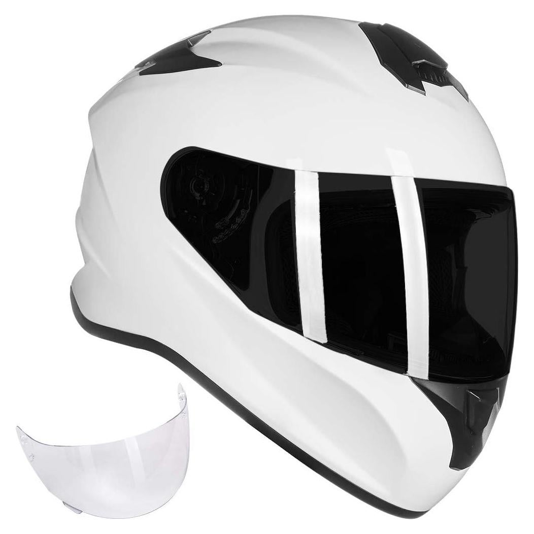 Casco de Moto ILM ST-06 Integral Blanco Grande con Ventilación