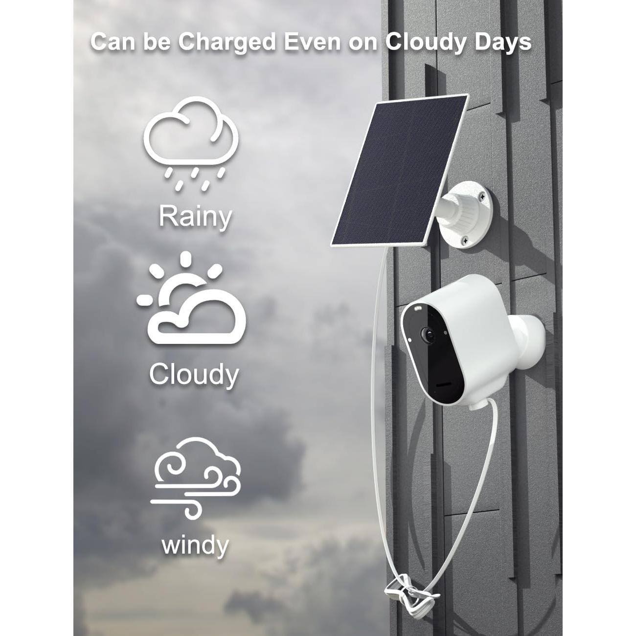 Cargador Solar 6V Newding para Cámaras Arlo Pro 2-4, 12W