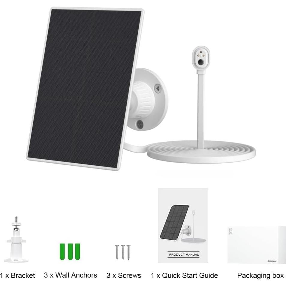 Cargador Solar 6V Newding para Cámaras Arlo Pro 2-4, 12W