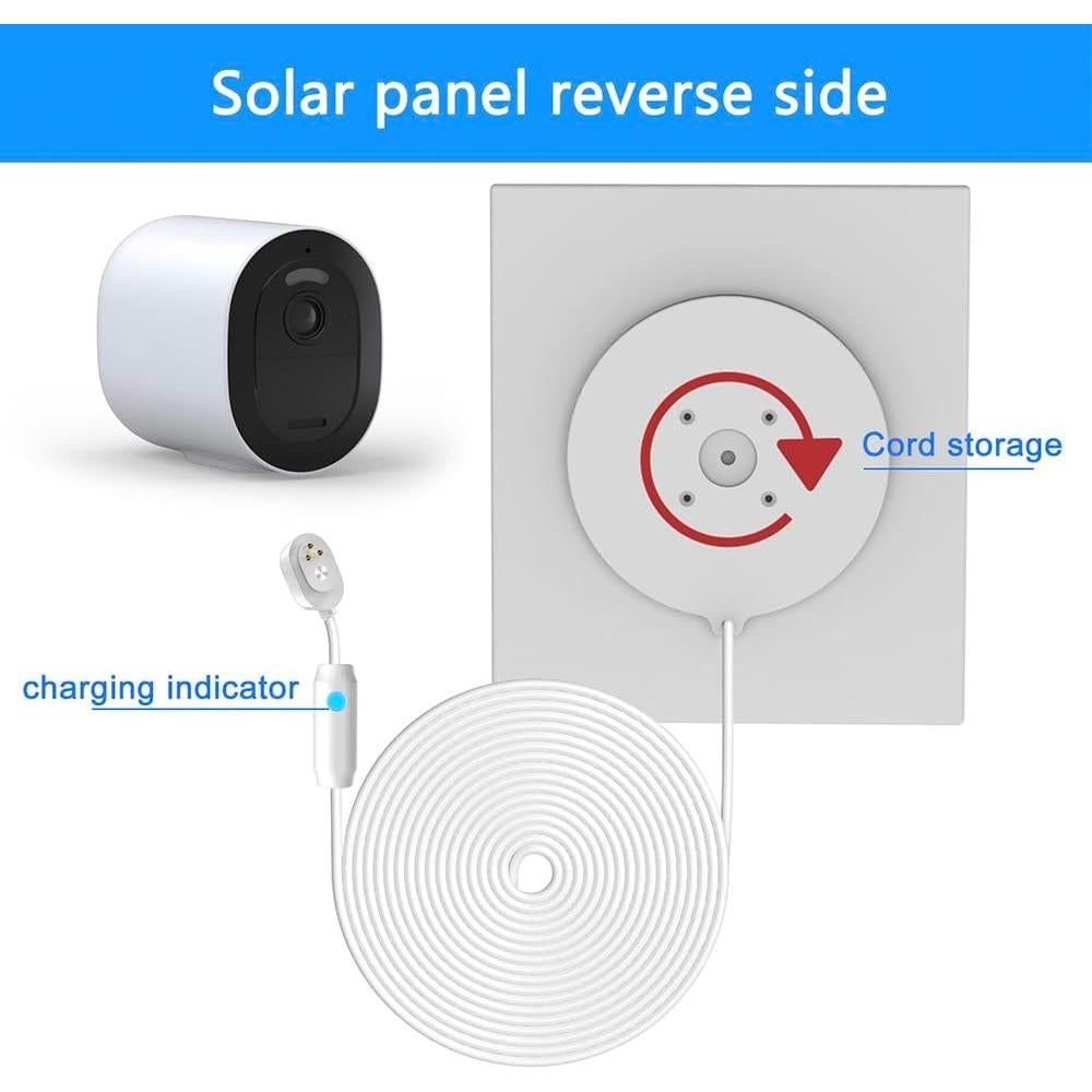 Panel Solar 6W LIFEMOI para Cámaras Arlo Pro 5S 2K, Pro 4, Pro 3