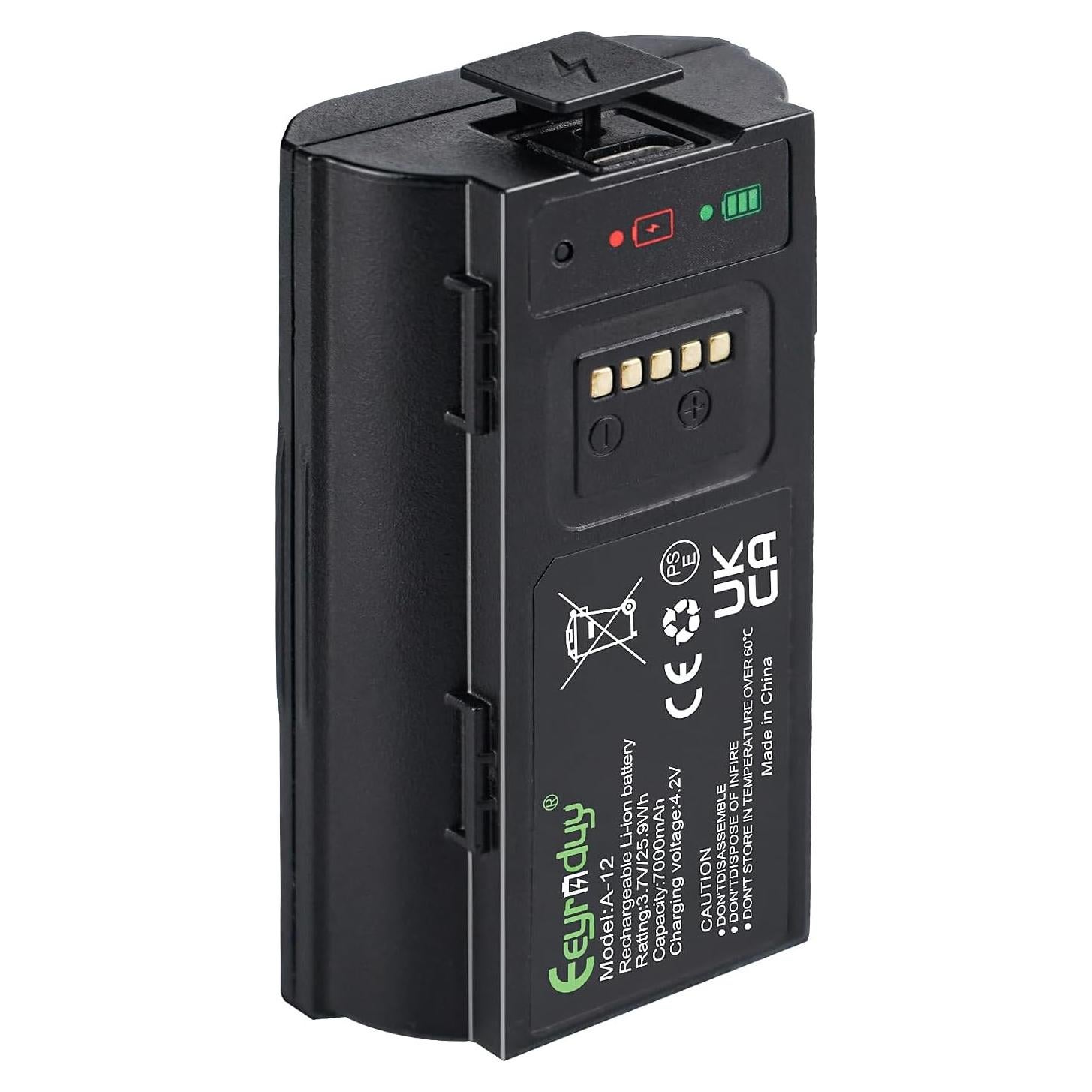 Batería recargable A12 7000 mAh para timbre Arlo Essential