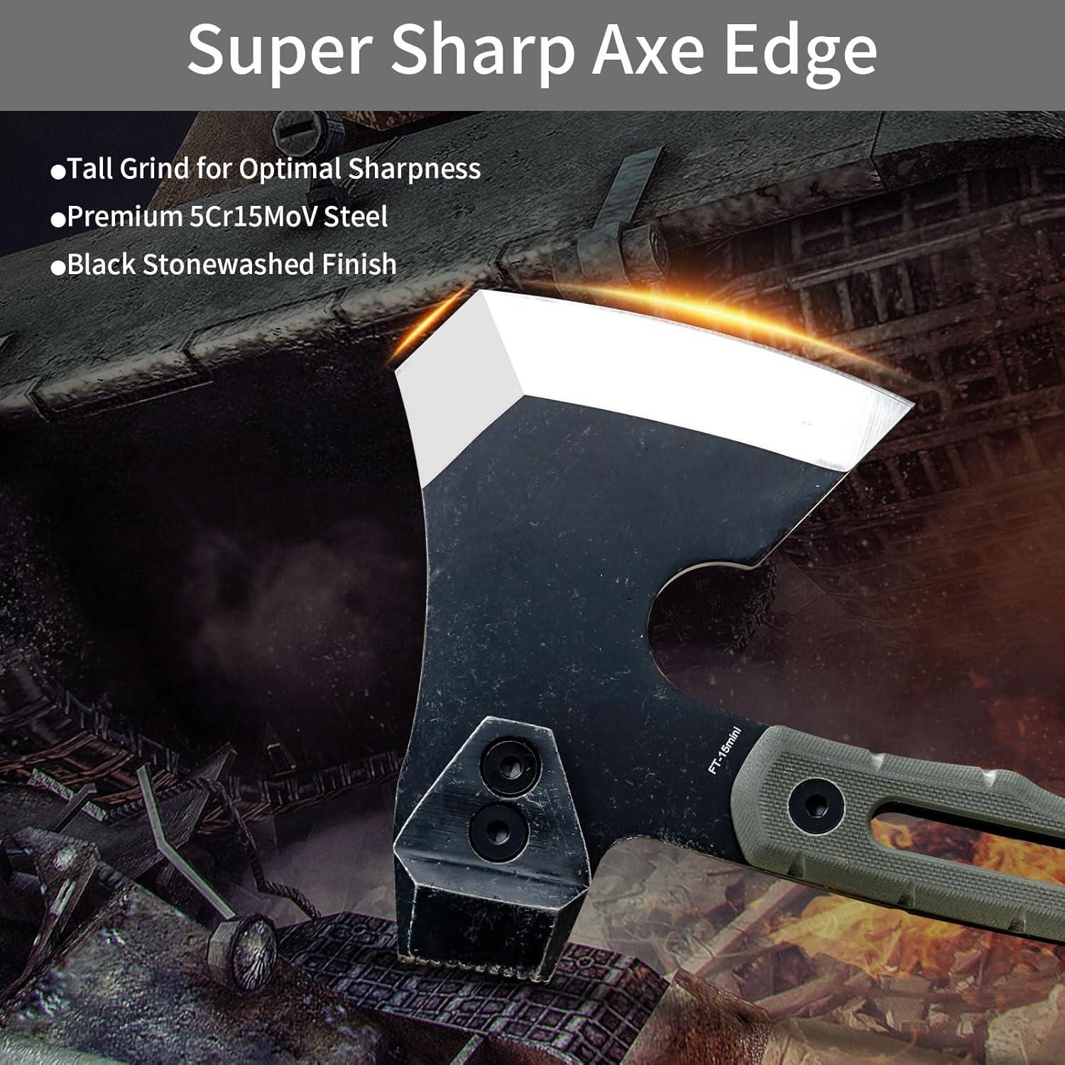 Hacha Táctica HX OUTDOORS FT-16C Verde OD 10" para Camping