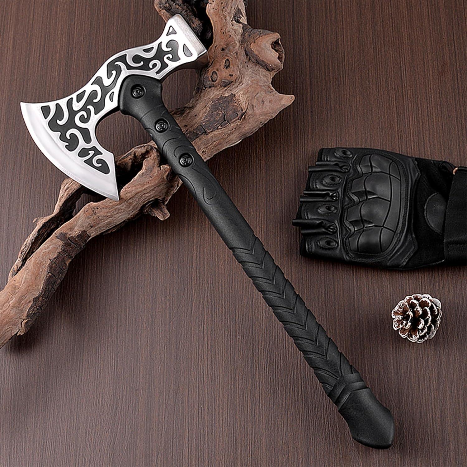 Hacha de Camping Skuaoy Táctica con Martillo 40.96x16.51 cm