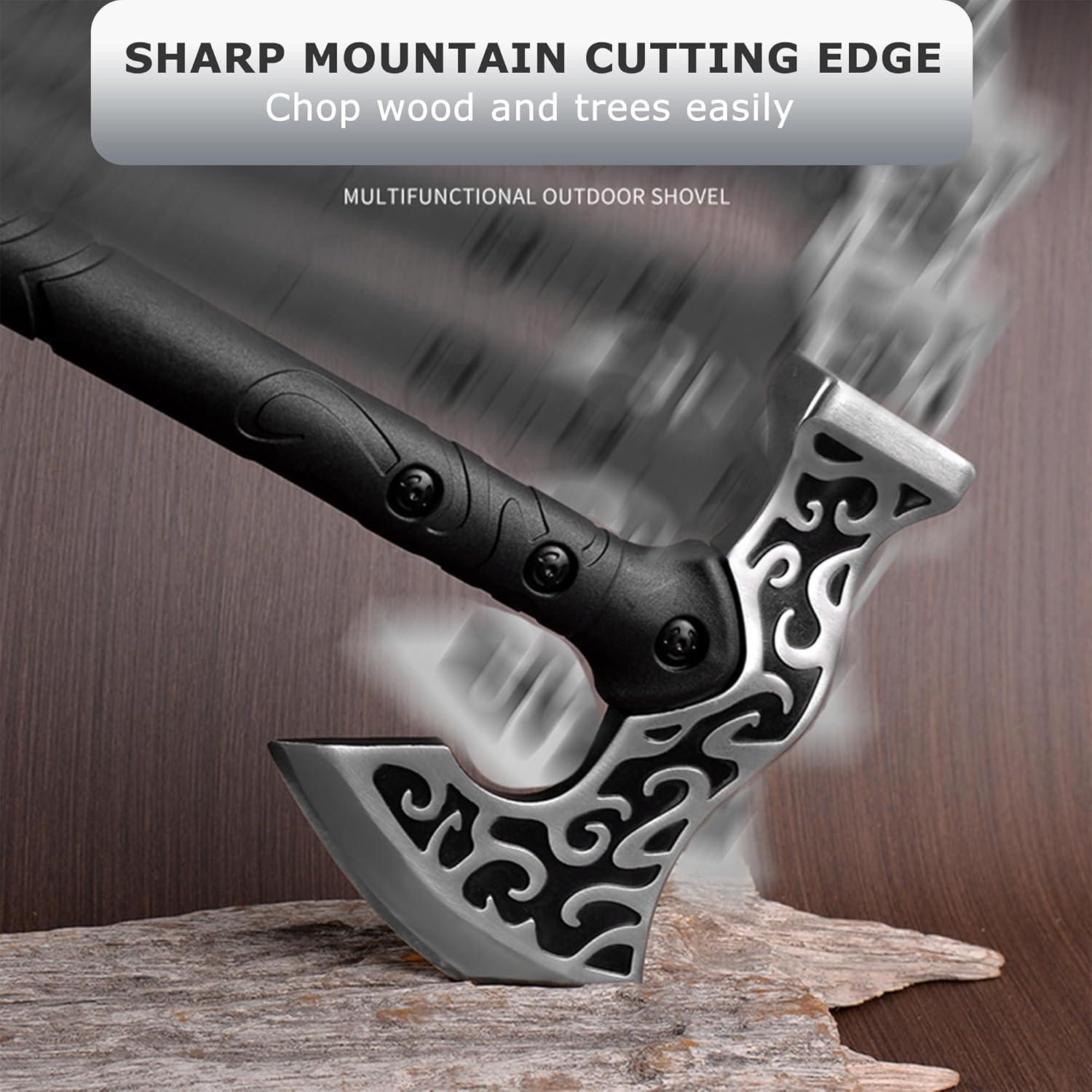 Hacha de Camping Skuaoy Táctica con Martillo 40.96x16.51 cm