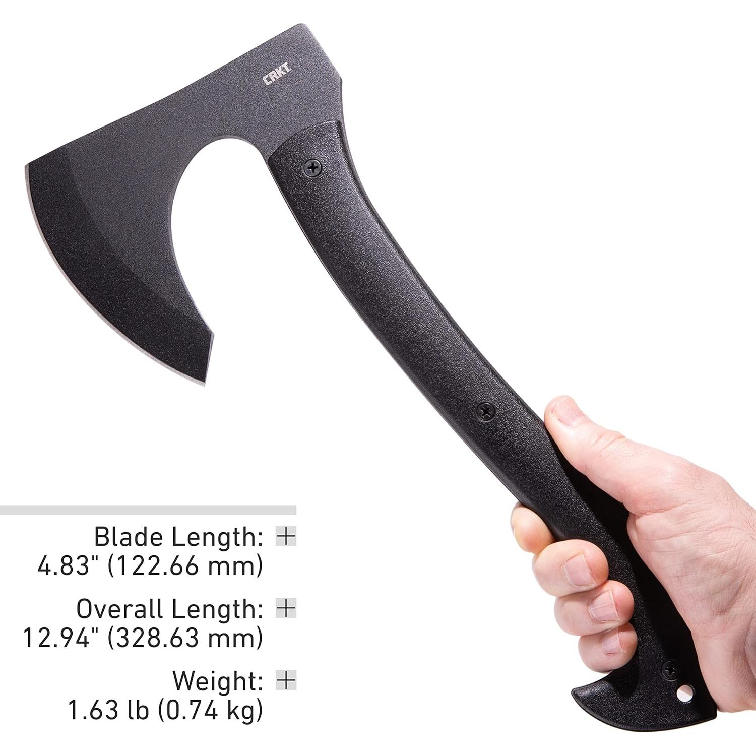 Hacha Táctica CRKT Skeggox SK-5 con Mango de Nylon y Funda