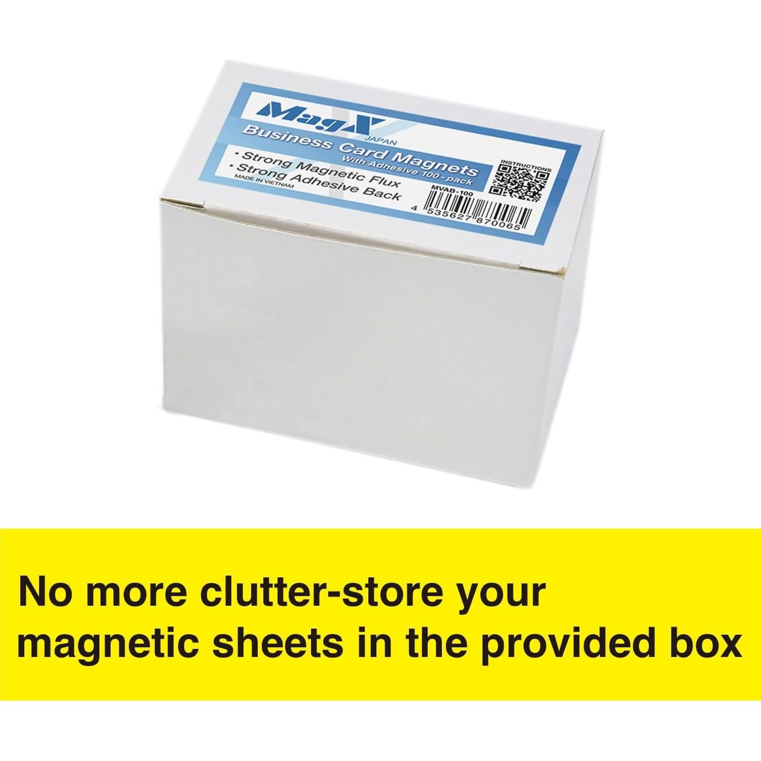 Tarjetas de Negocios Magnéticas MagX 5.1x8.9 cm - Paquete 100