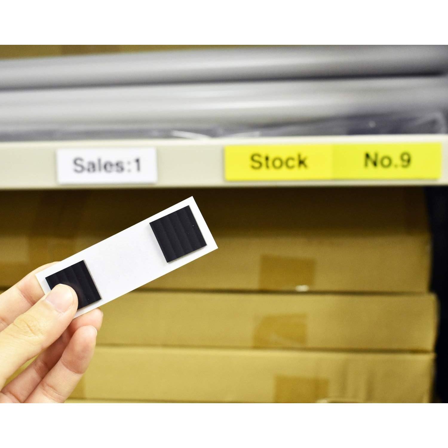 Cuadrados Magnéticos MagX Adhesivos 1.9 cm, 100 Piezas