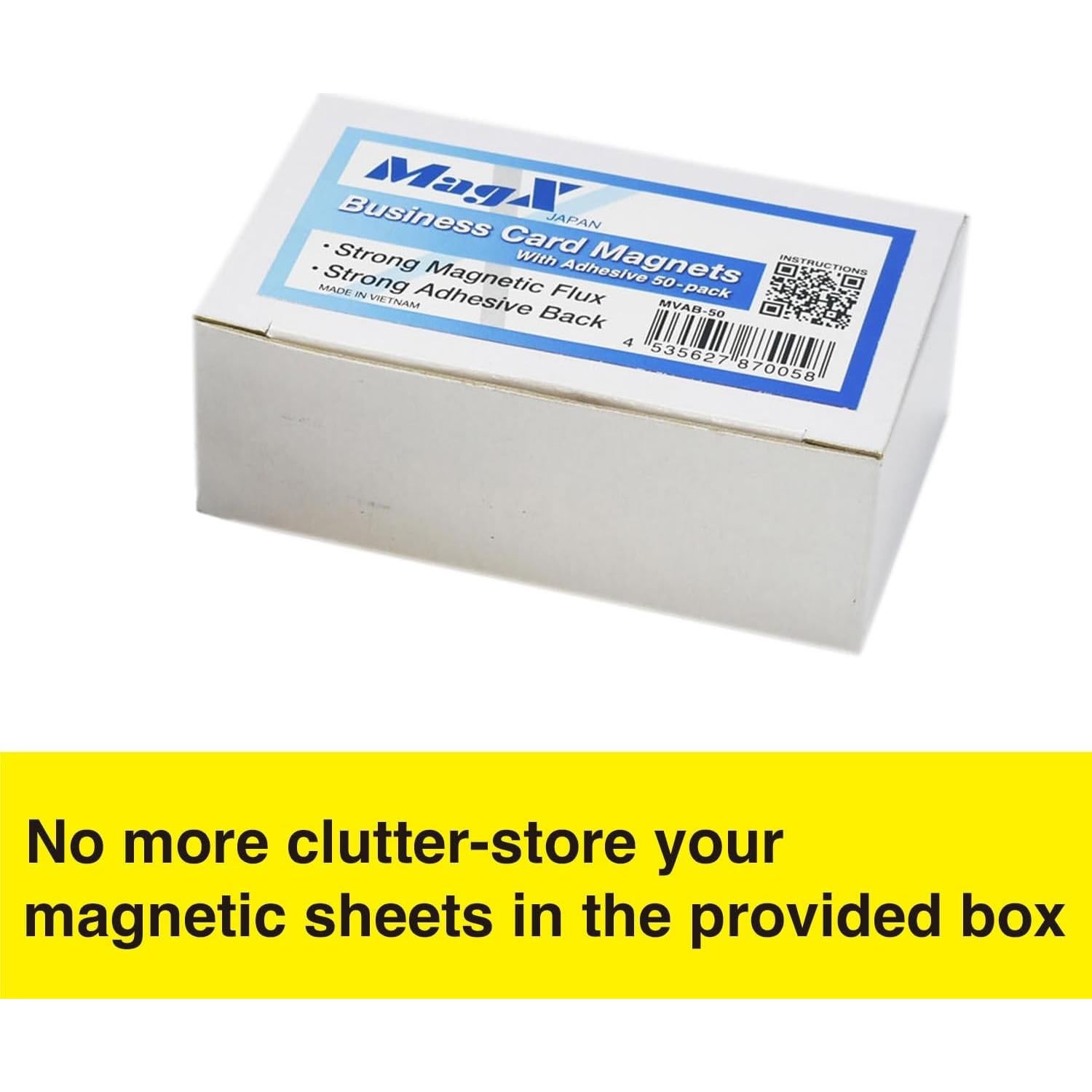 Tarjetas de Negocios Magnéticas MagX 5.08 x 8.89 cm - 50 Pzas