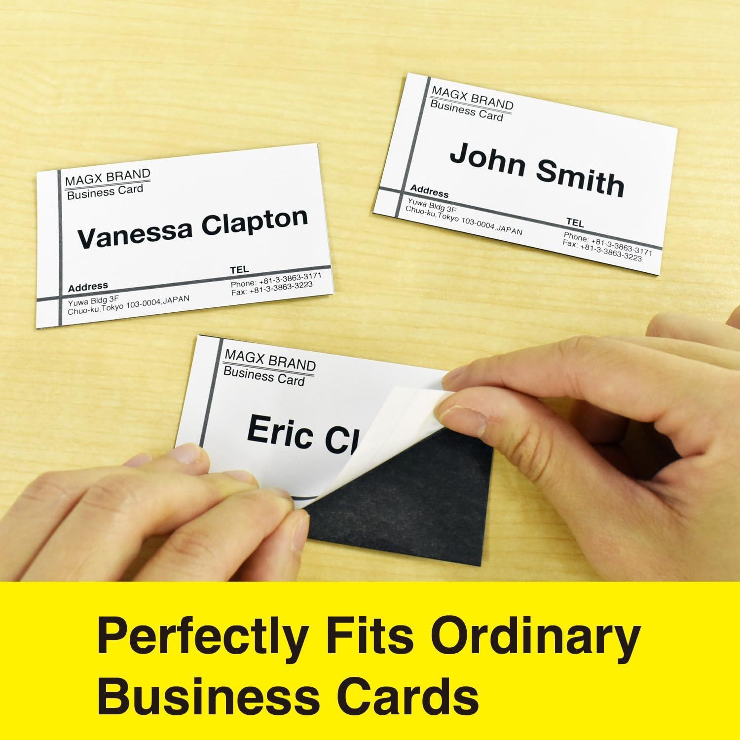 Tarjetas de Negocios Magnéticas MagX 5.08 x 8.89 cm - 50 Pzas