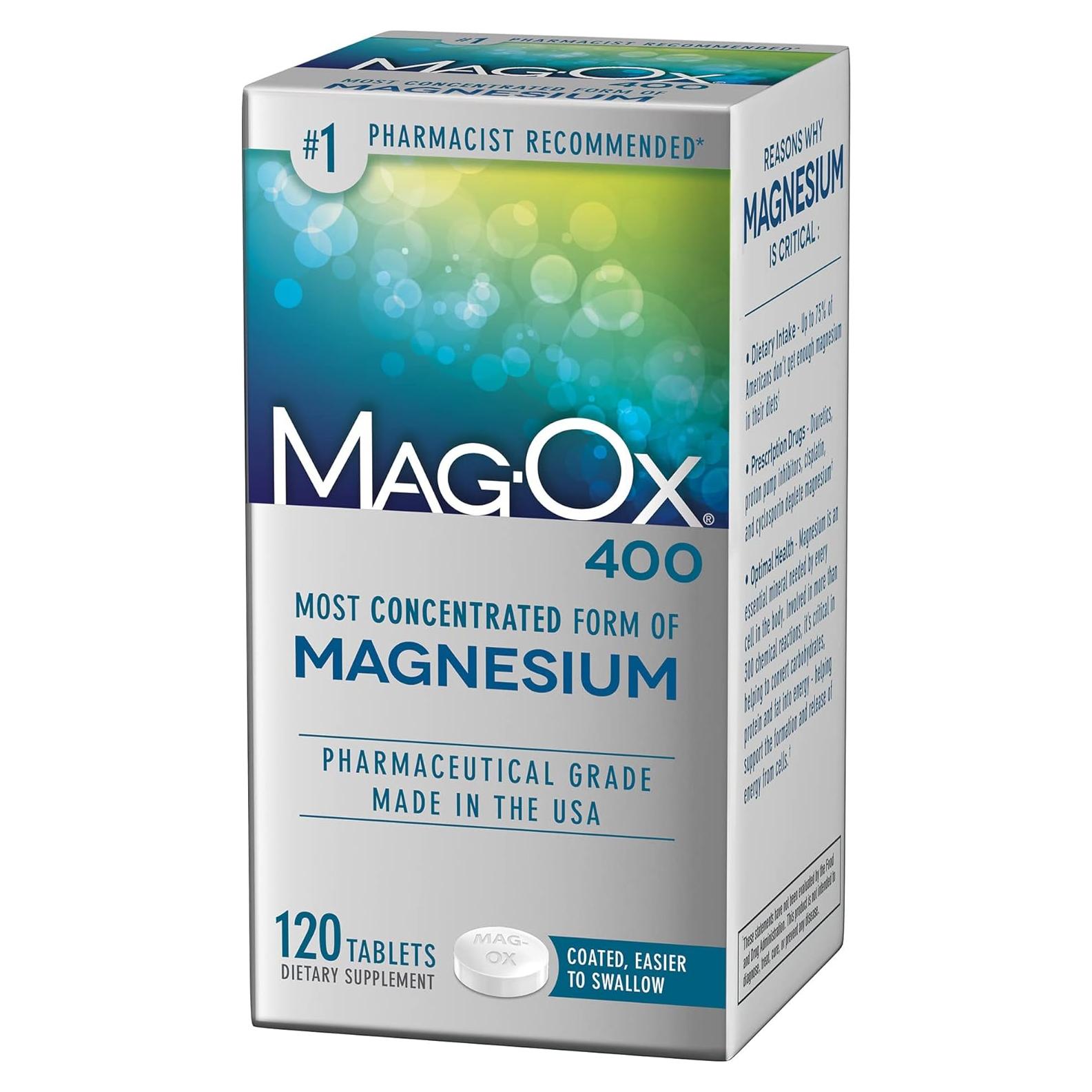 Suplemento de Magnesio Mag-Ox 483mg - 120 Tabletas