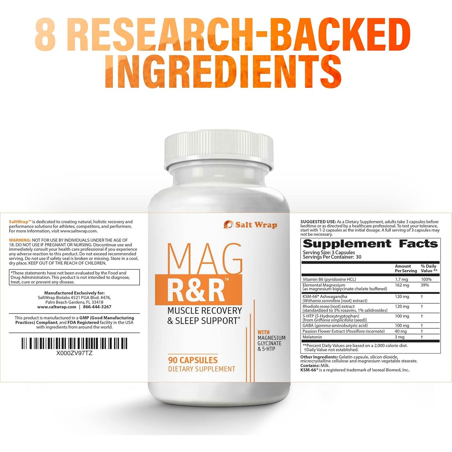 Suplemento Mag R&R SaltWrap - Alivio Calambres Musculares 90 Cápsulas