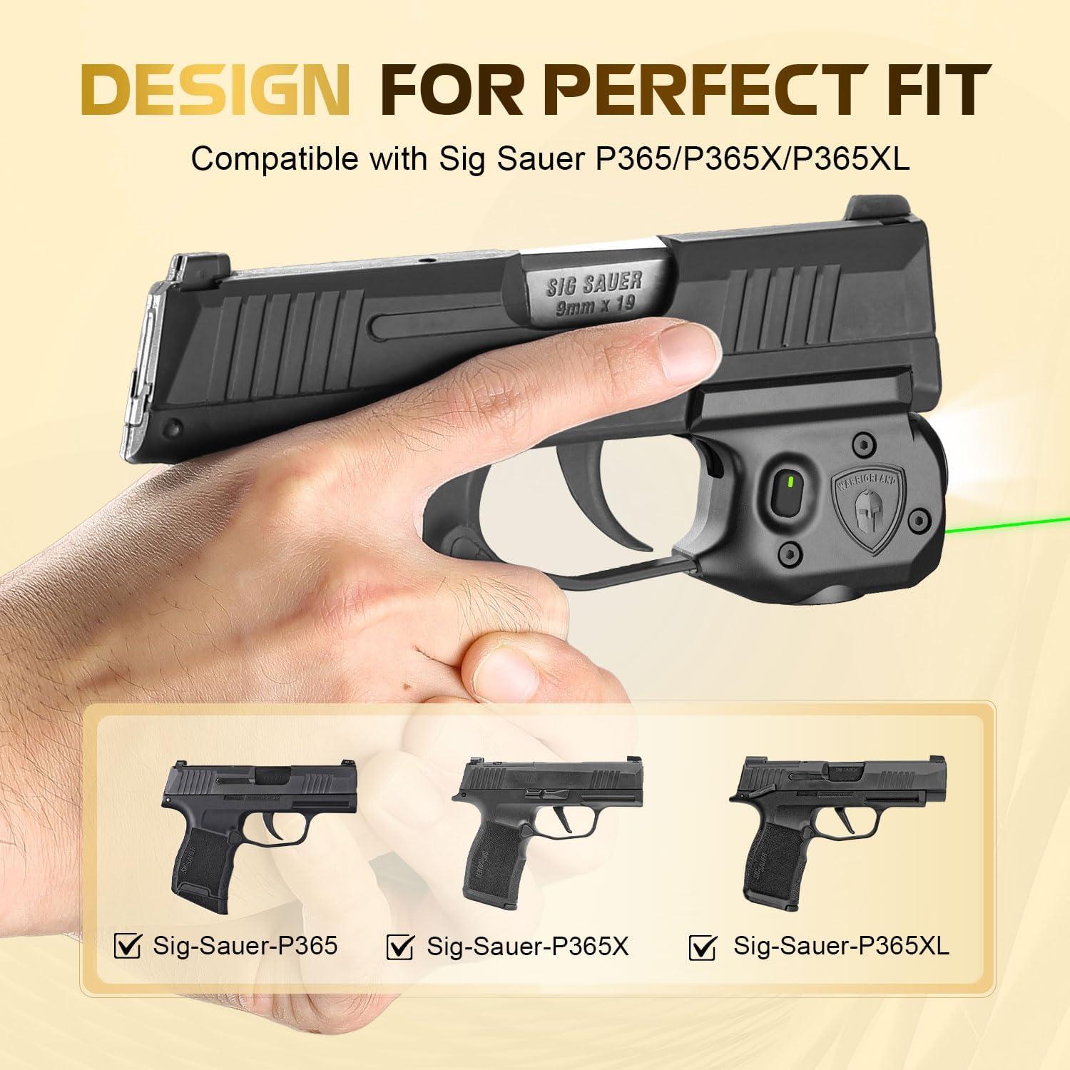 Combo Luz y Láser Warriorland SLL-103G para Sig Sauer P365