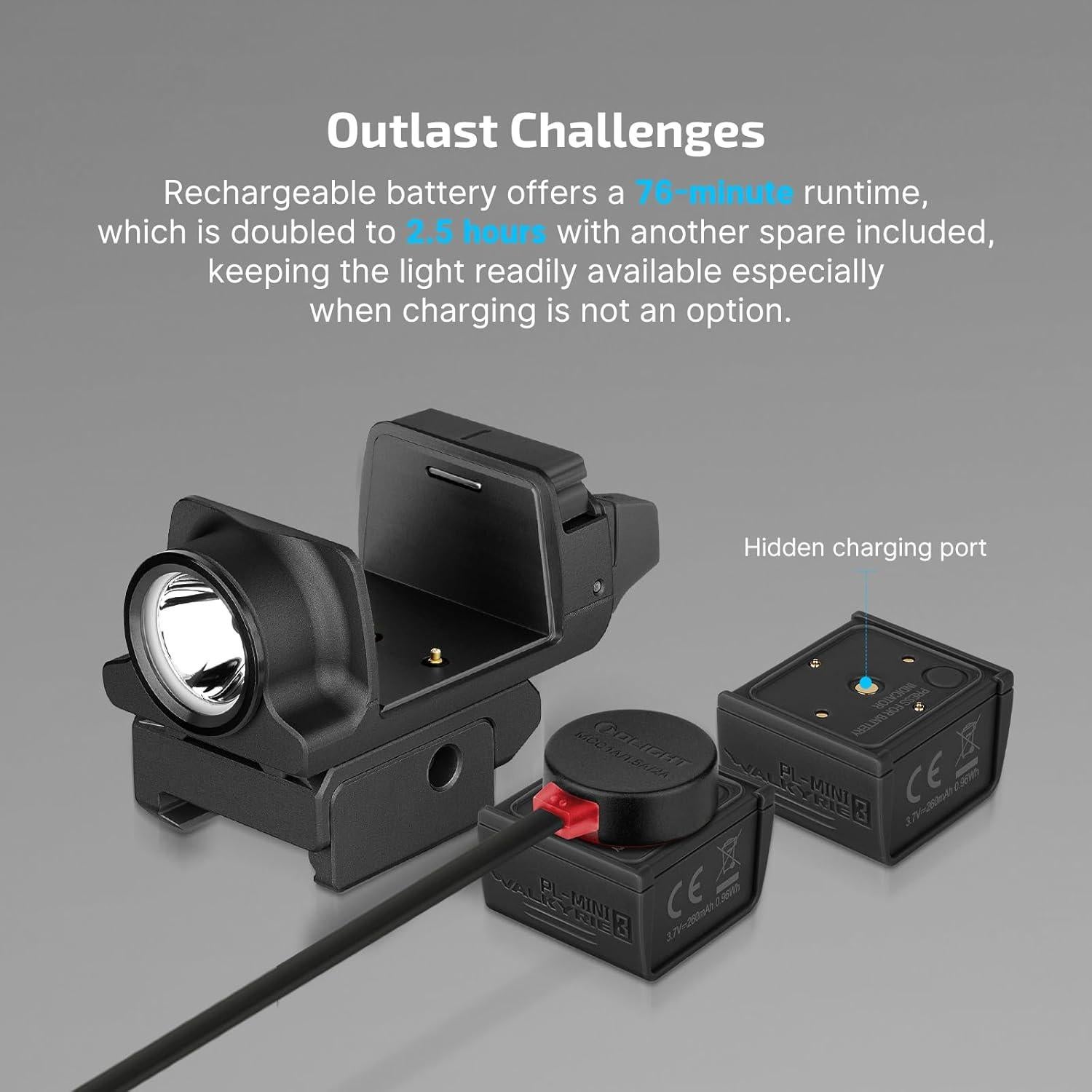 Luz Táctica OLIGHT PL-Mini 3 600 Lúmenes Montaje Riel P365