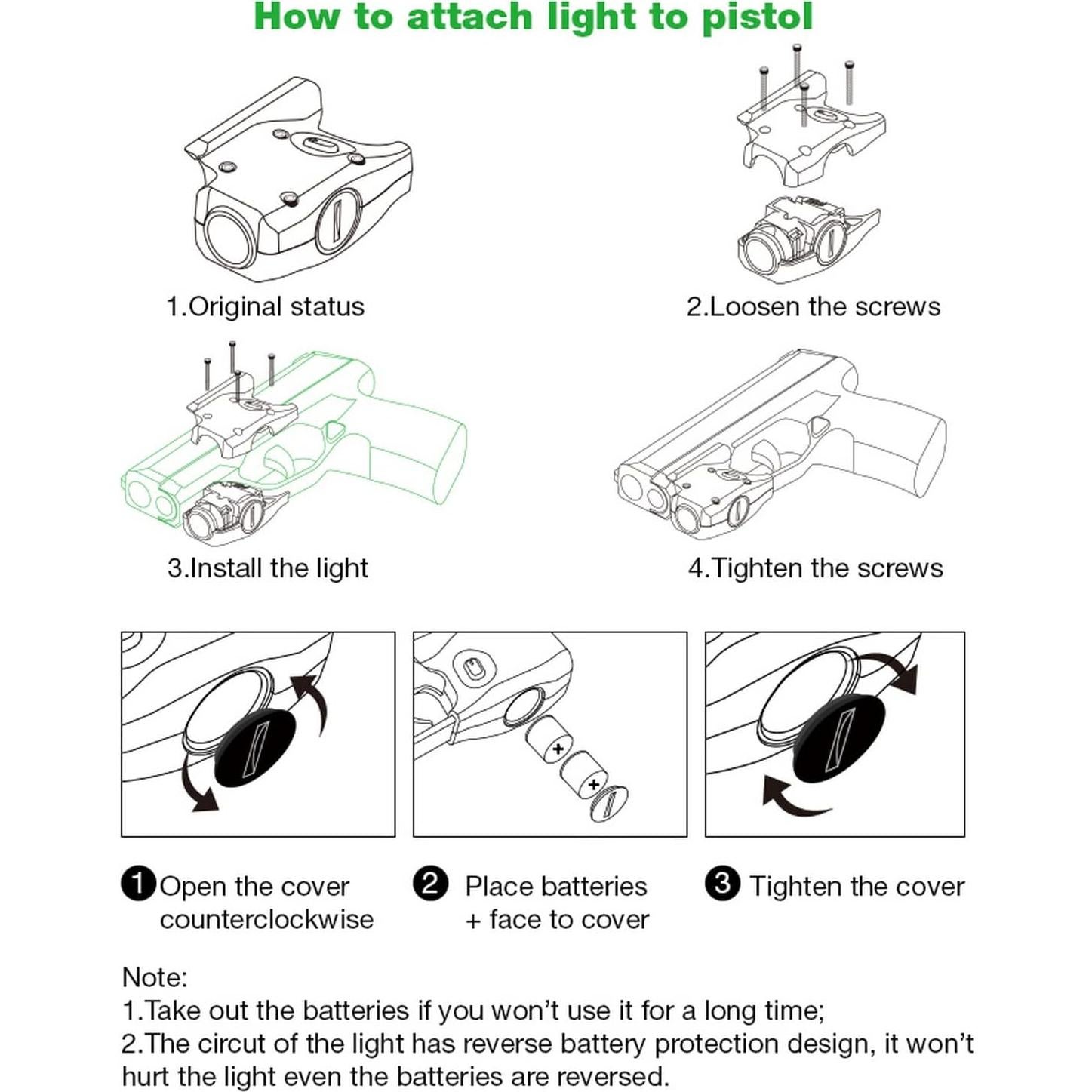 Combo Luz Táctica LED y Funda Kydex para Sig P365 - 150 Lúmenes