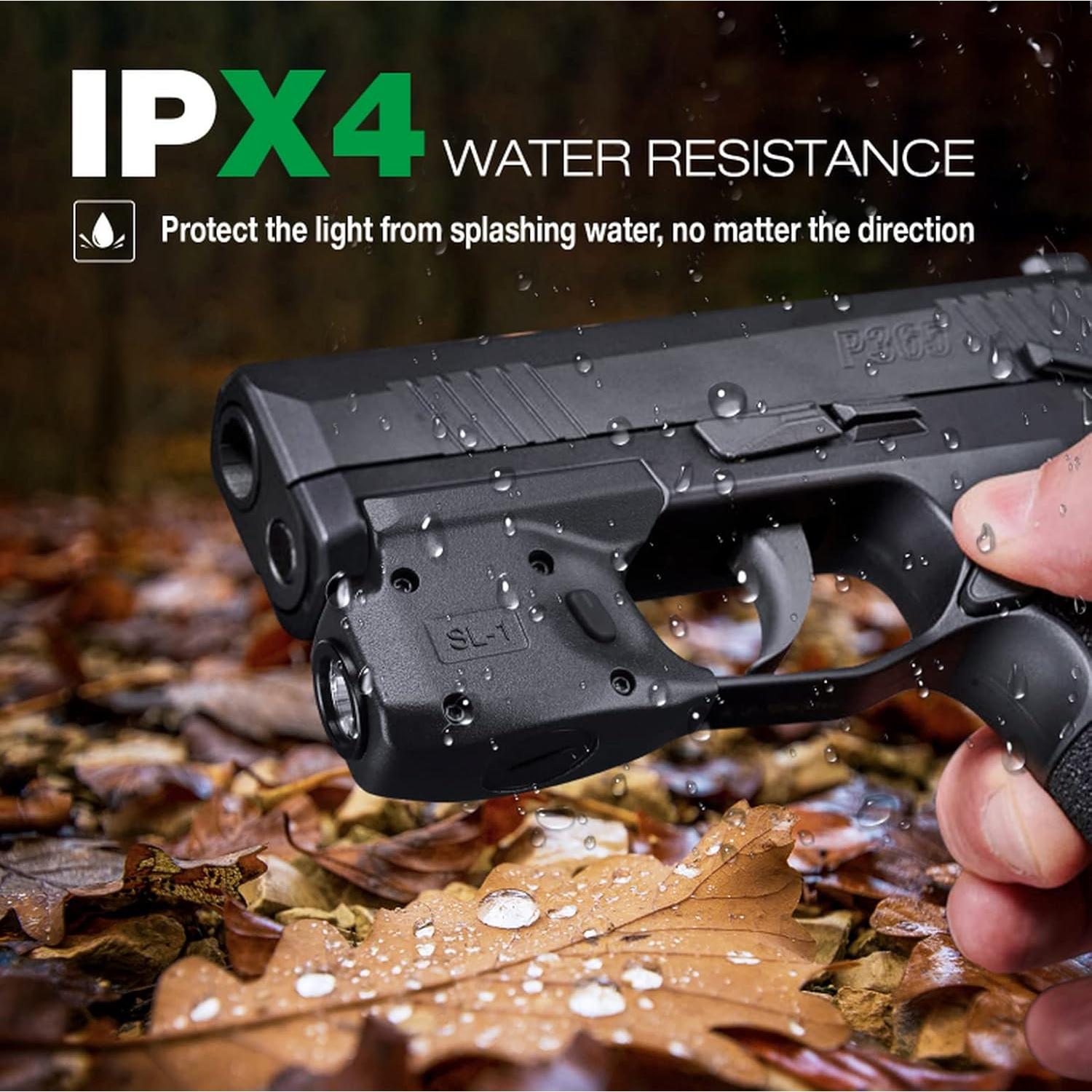 Combo Luz Táctica LED y Funda Kydex para Sig P365 - 150 Lúmenes