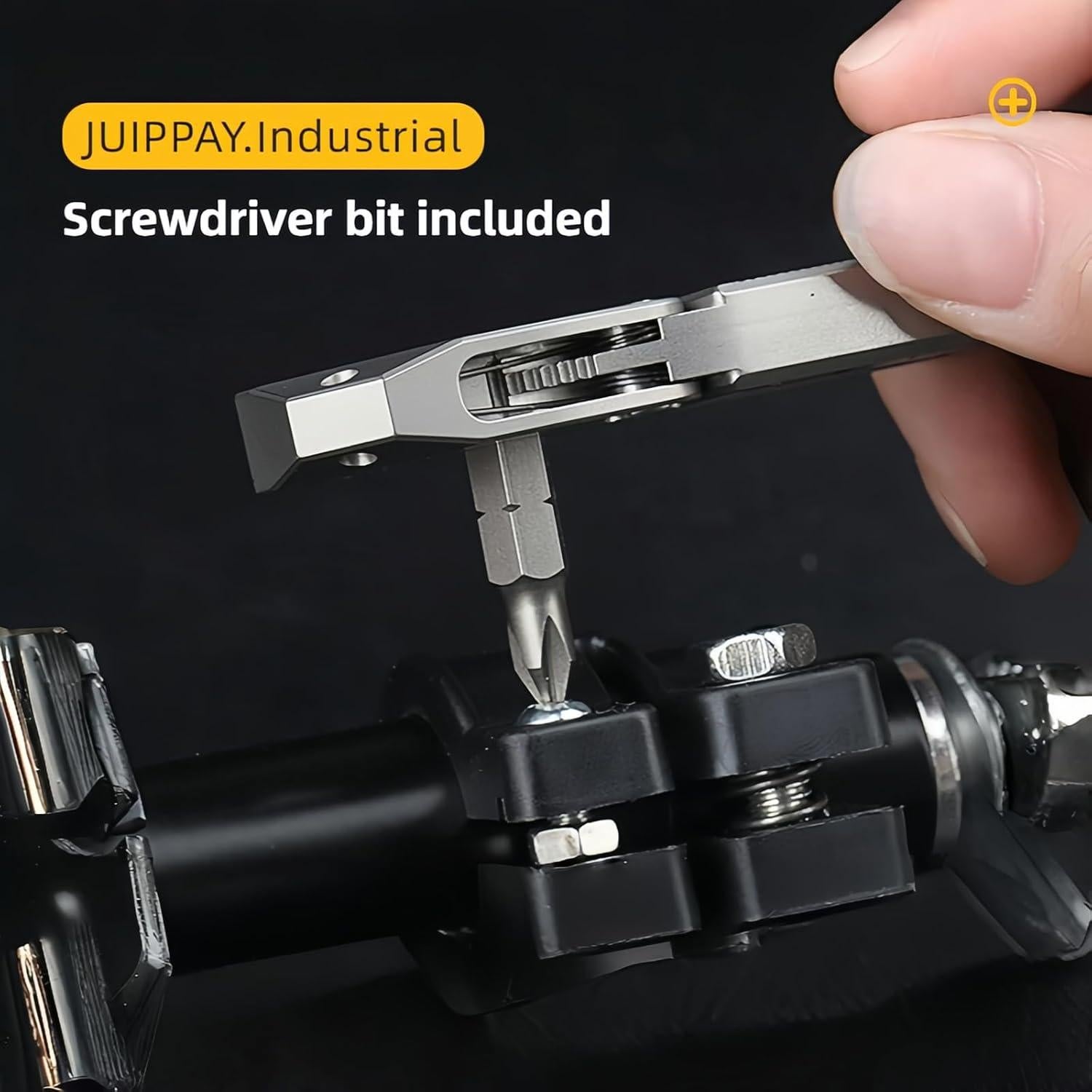 Barra de palanca EDC de titanio JP.Industrial 81.9g multifuncional