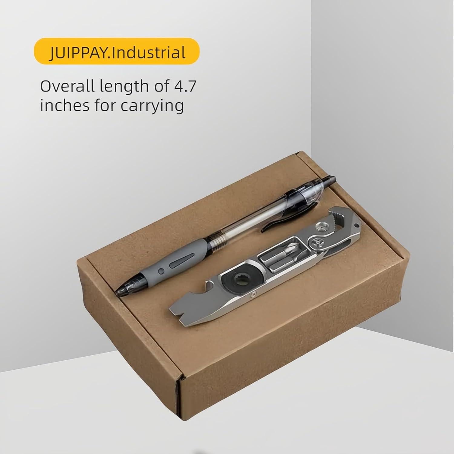 Barra de palanca EDC de titanio JP.Industrial 81.9g multifuncional