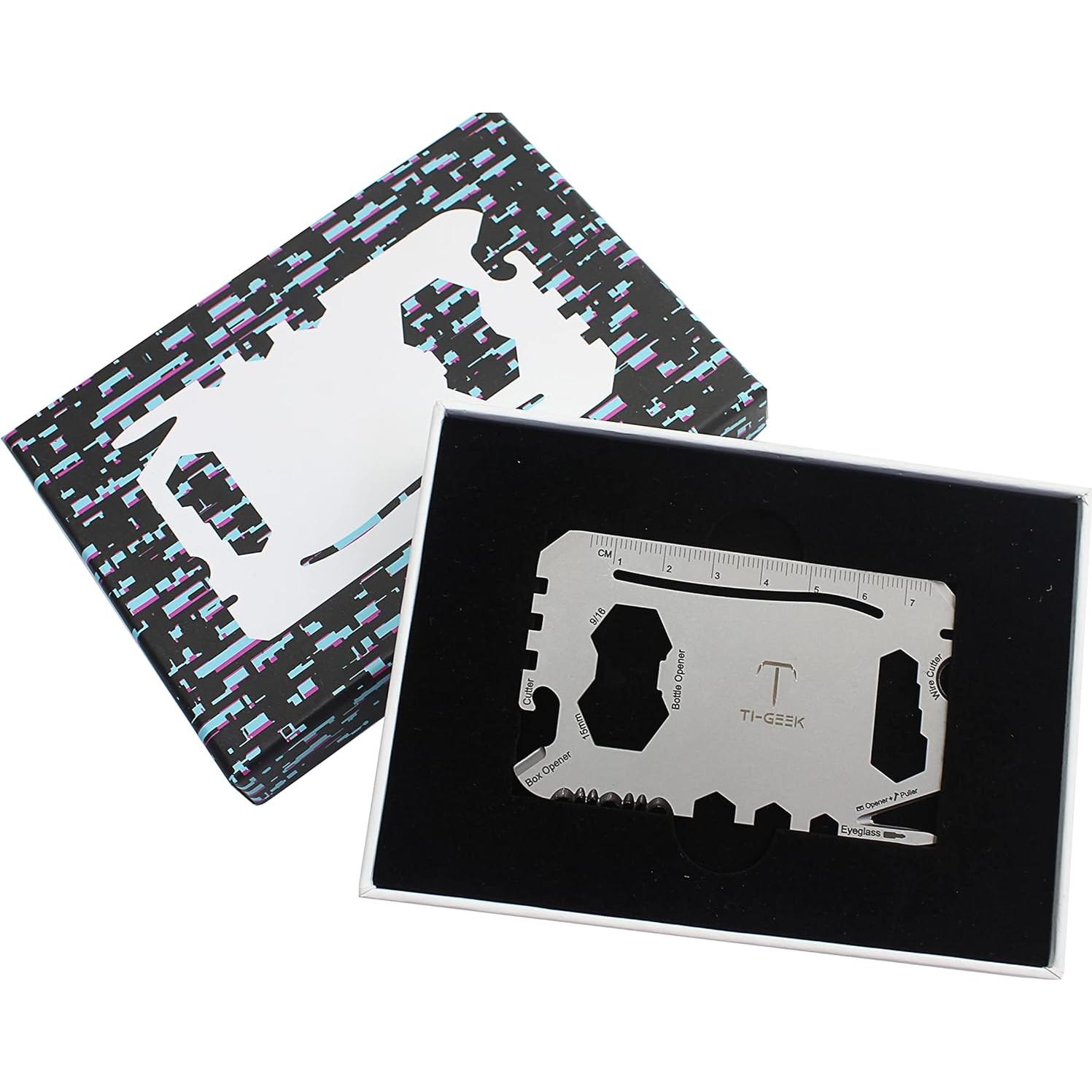 Multiherramienta de Titanio 17 en 1 Ti Geek - Compacta y Ligera