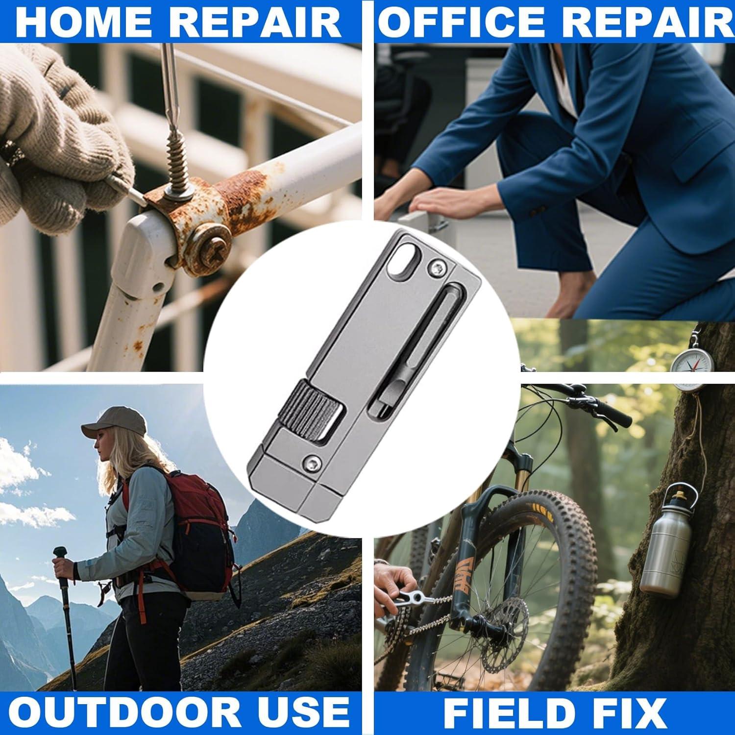 Llave Multiherramienta EDC Titanio Zavcurp Compacta 8.89cm