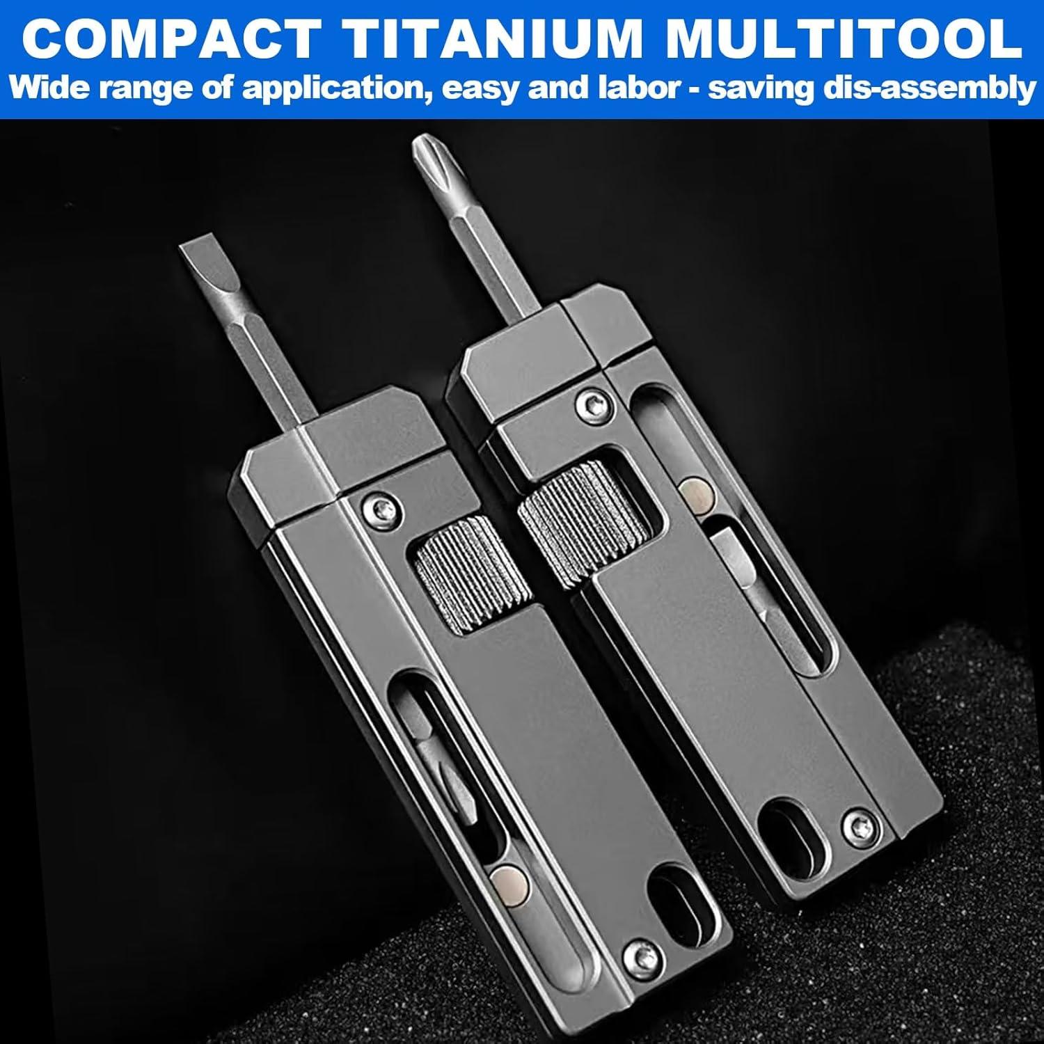 Llave Multiherramienta EDC Titanio Zavcurp Compacta 8.89cm
