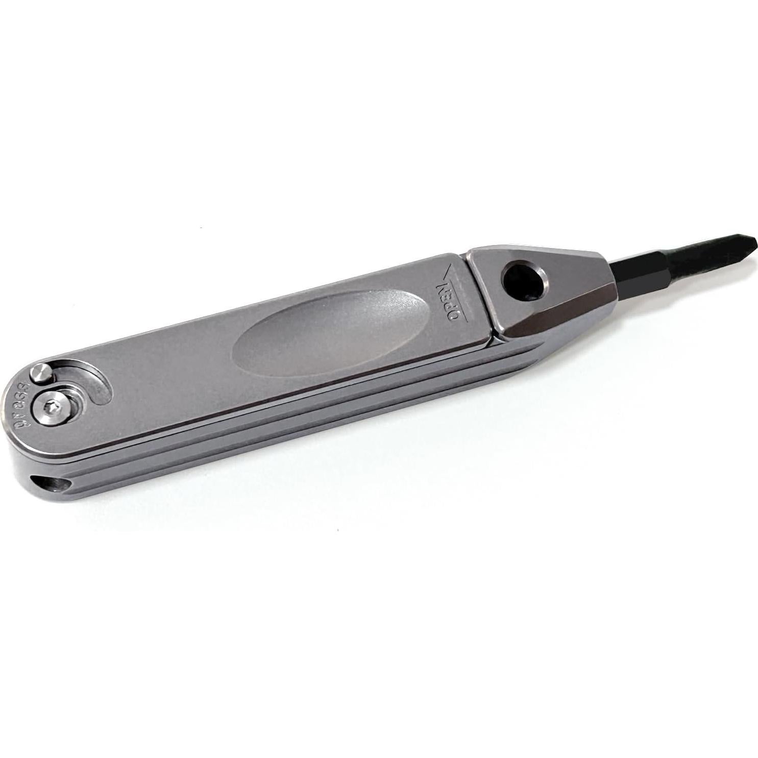 Destornillador Pequeño EDC SHD de Titanio 8 en 1 Portátil