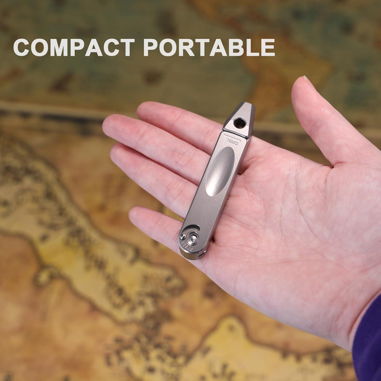 Destornillador Pequeño EDC SHD de Titanio 8 en 1 Portátil