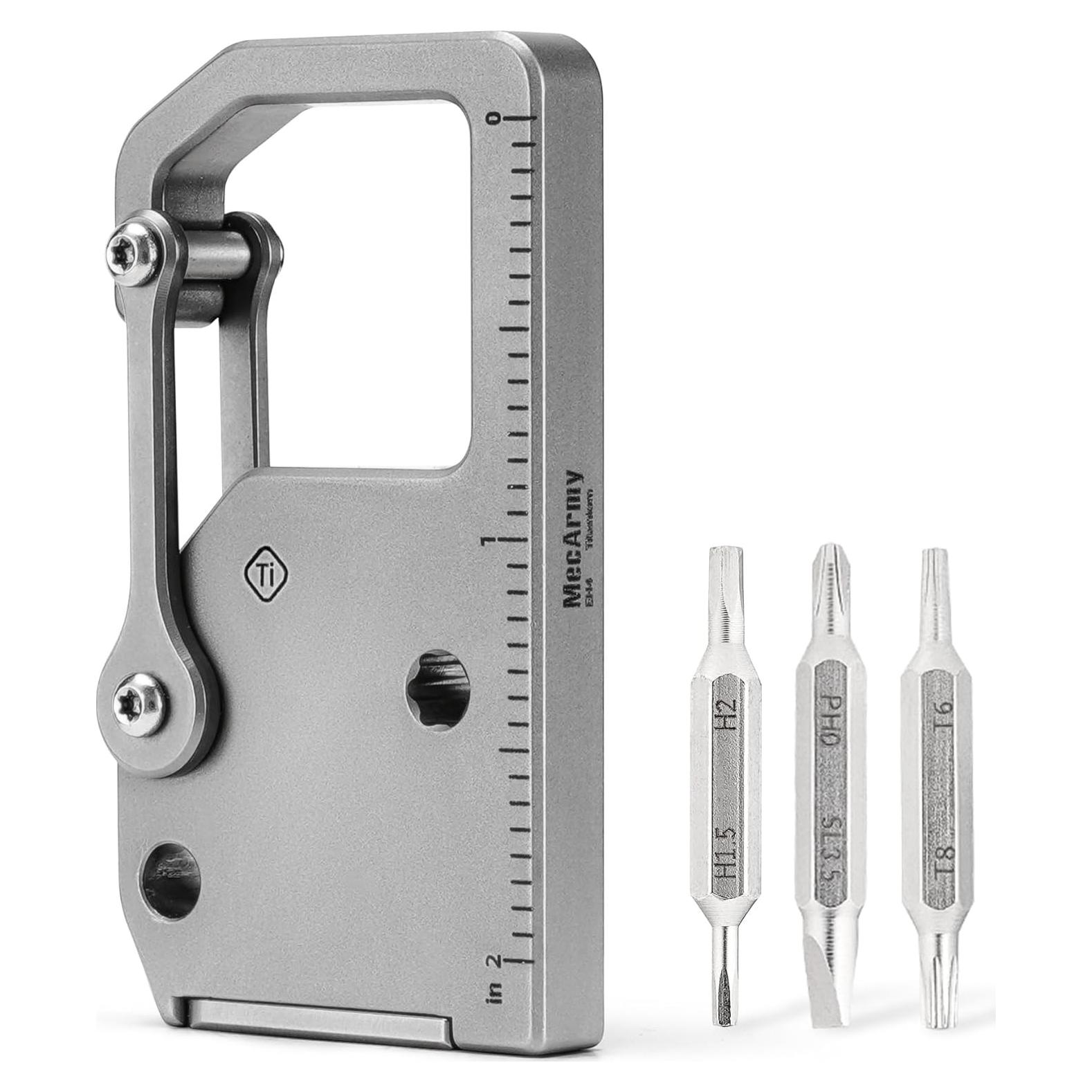 MecArmy EH4 Multiherramienta Titanio 4 en 1 con Puntas y Regla