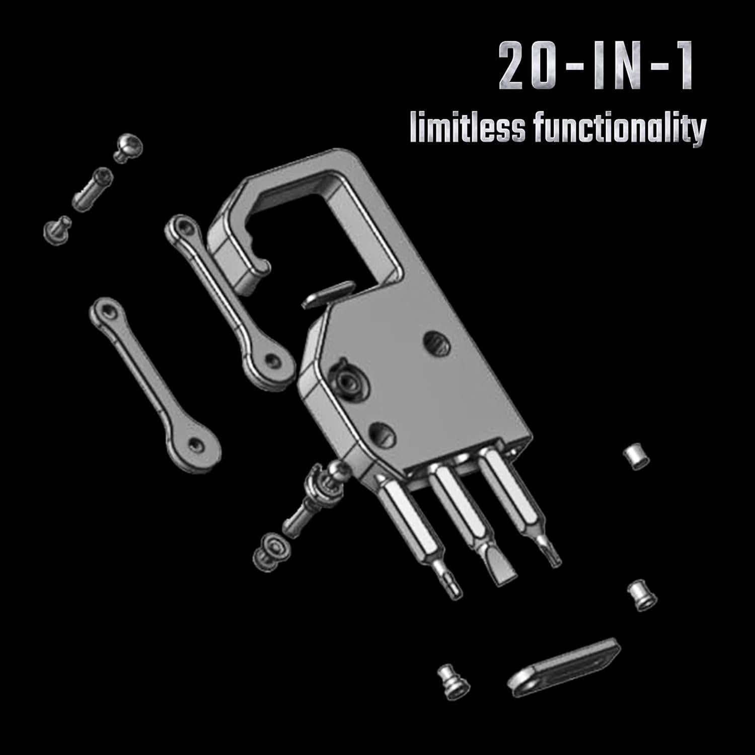 MecArmy EH4 Multiherramienta Titanio 4 en 1 con Puntas y Regla