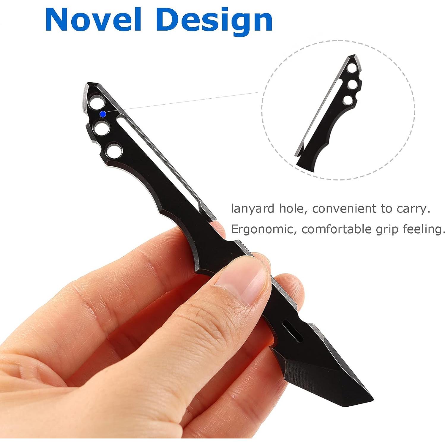 Barra de Palanca Multiuso EDC Hamans Titanio Negro 118mm