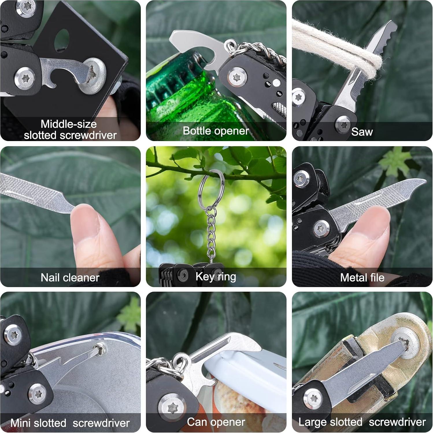 Multiherramienta Mini 15 en 1 Bovgero - 2 Piezas, Acero Inoxidable