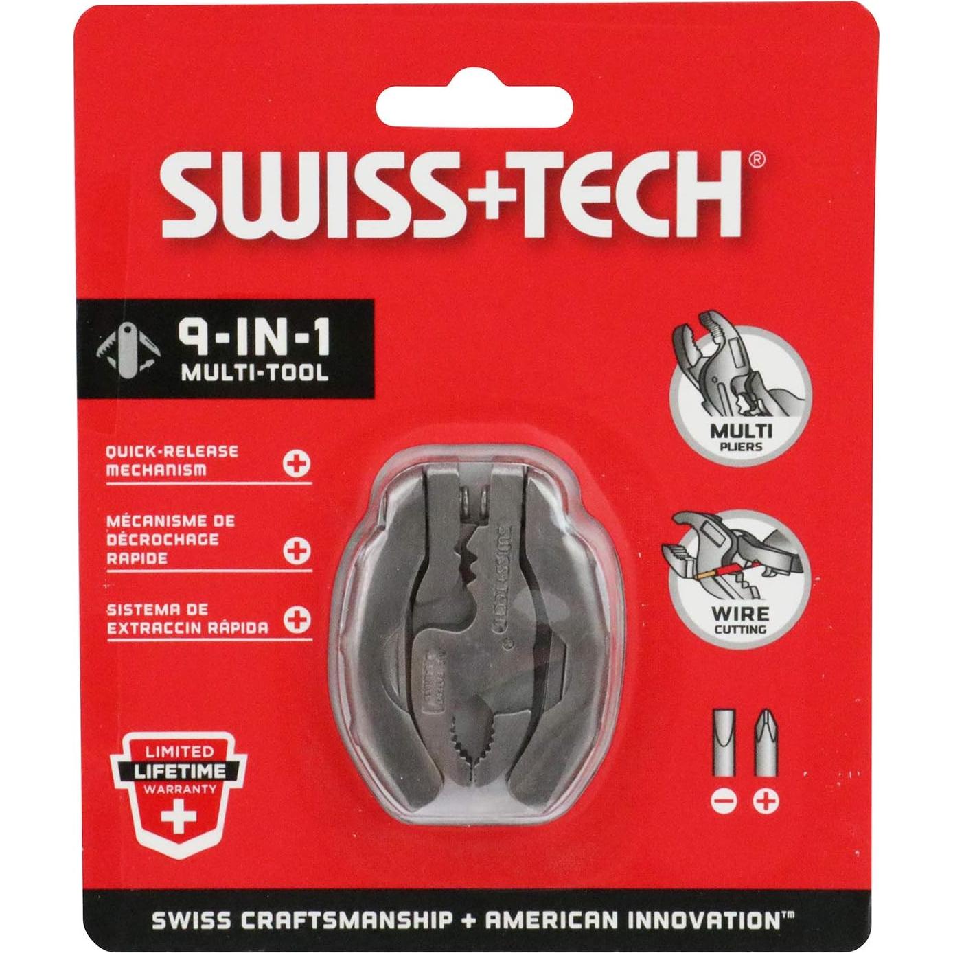 Multiherramienta Swiss+Tech Micro-Plus EX 9-en-1 Acero Inoxidable