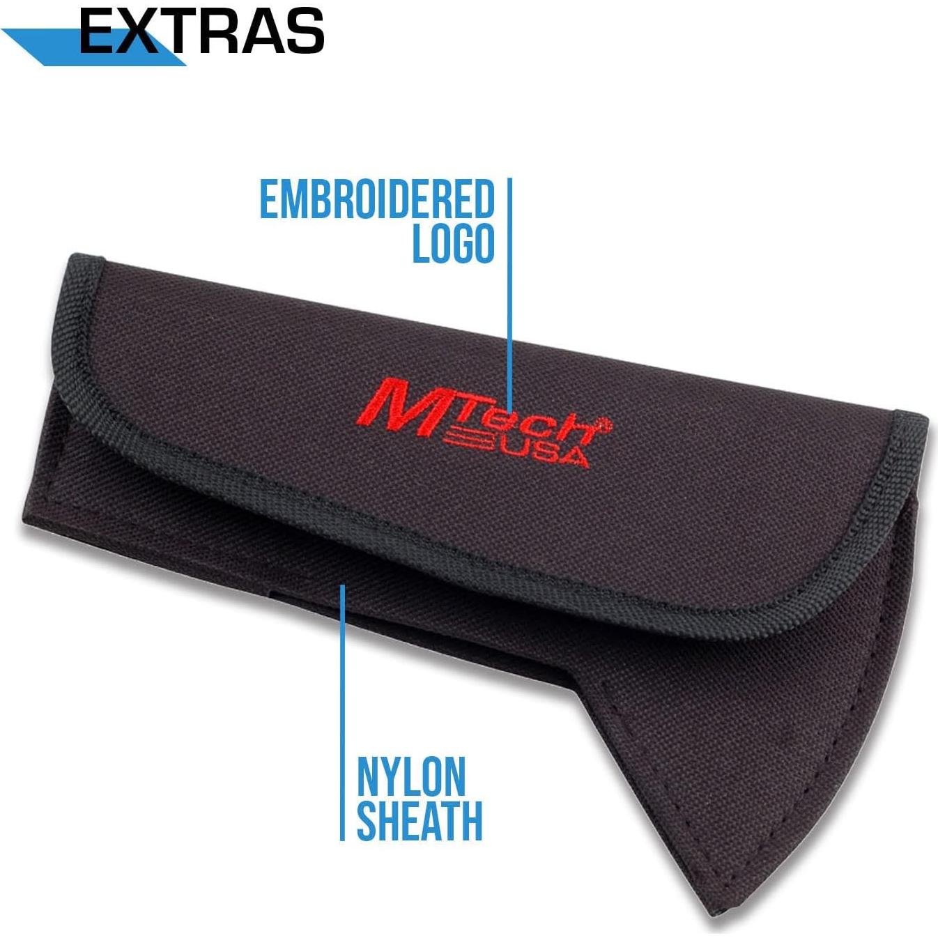 Hacha de Camping MTech USA MT-AXE8, Acero Inoxidable 38.1 cm