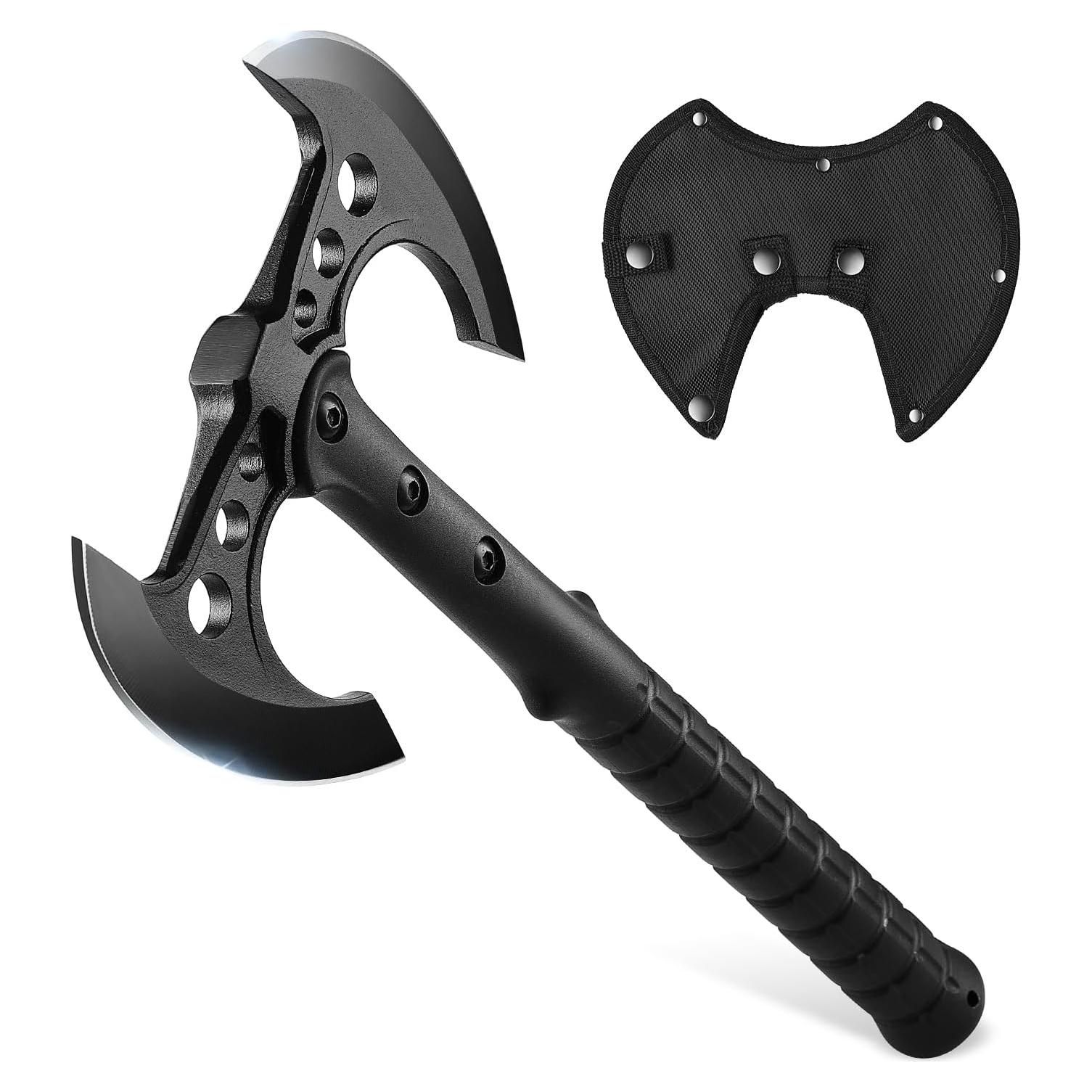 Hacha de Lanzamiento EdgeXcel Doble Filo 41.91 cm con Funda