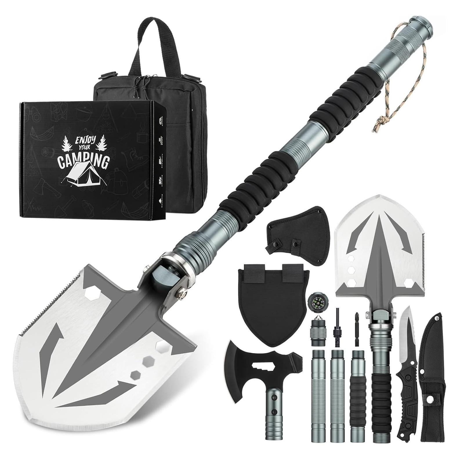 Pala de Supervivencia ZENHOSIT con Hacha Plegable 98.9 cm