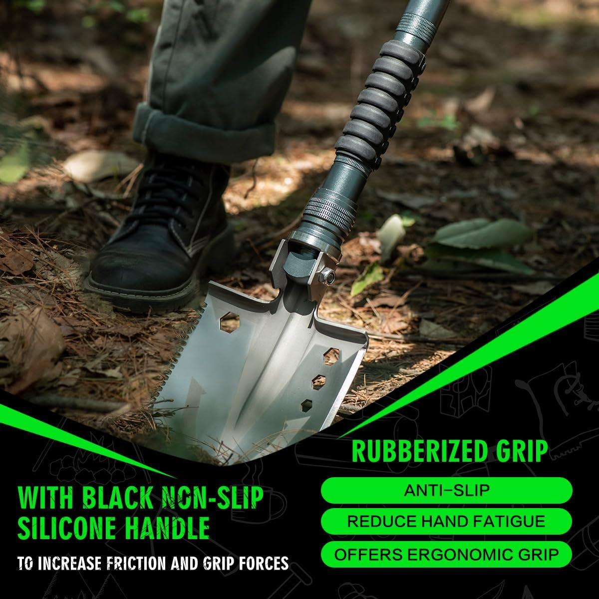 Pala de Supervivencia ZENHOSIT con Hacha Plegable 98.9 cm