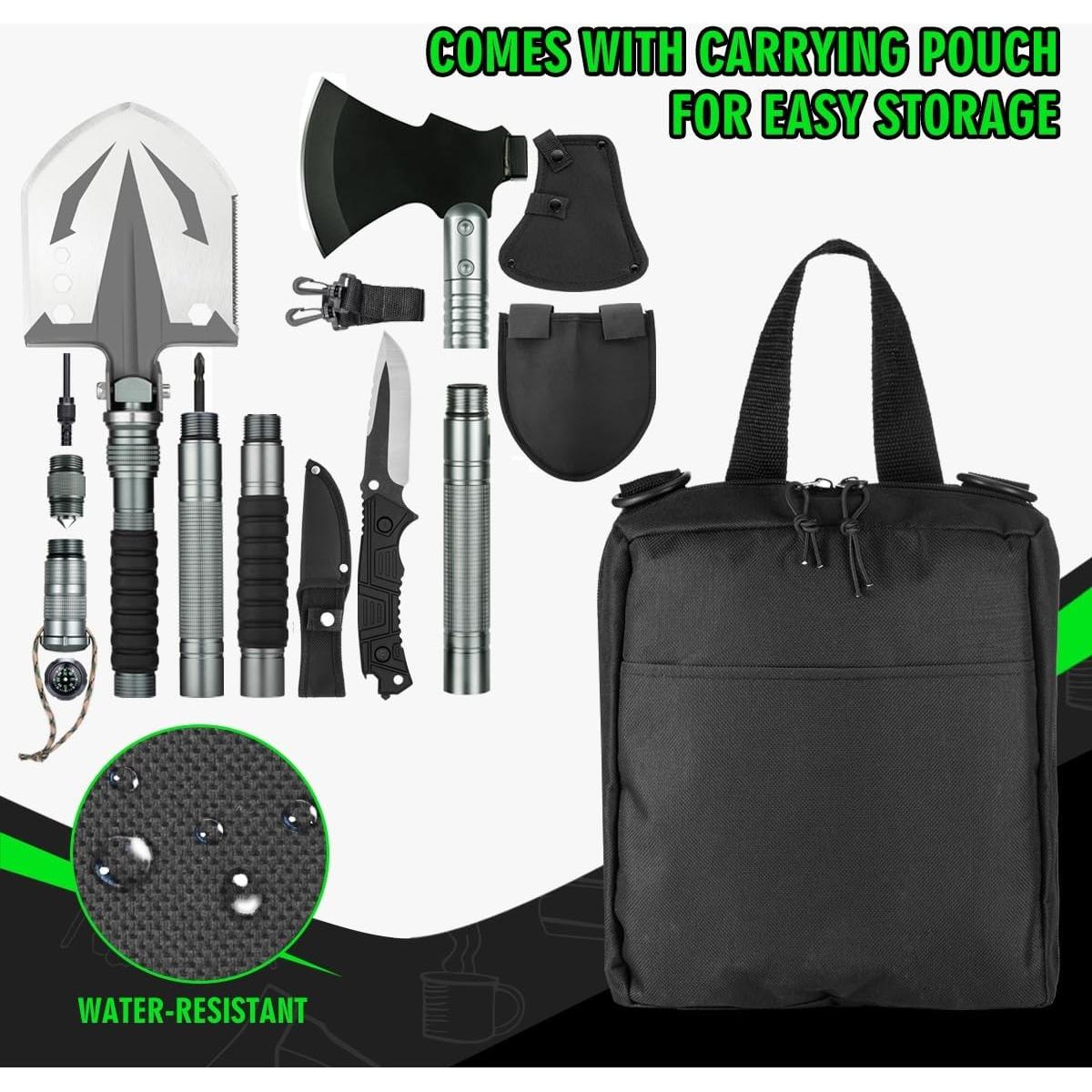 Pala de Supervivencia ZENHOSIT con Hacha Plegable 98.9 cm