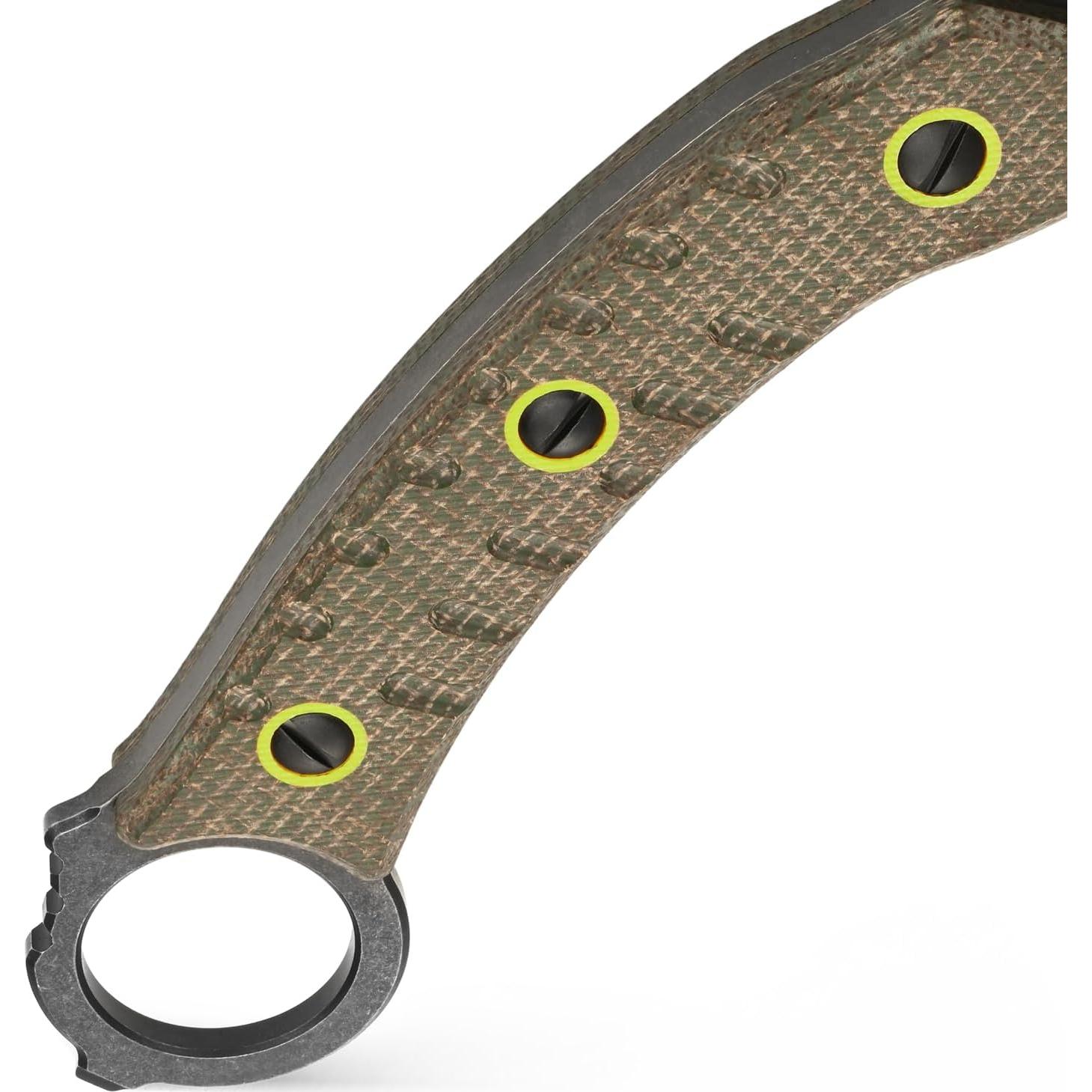 Hacha de Camping Ccanku C1392 Acero DC53 Mango Micarta 30cm