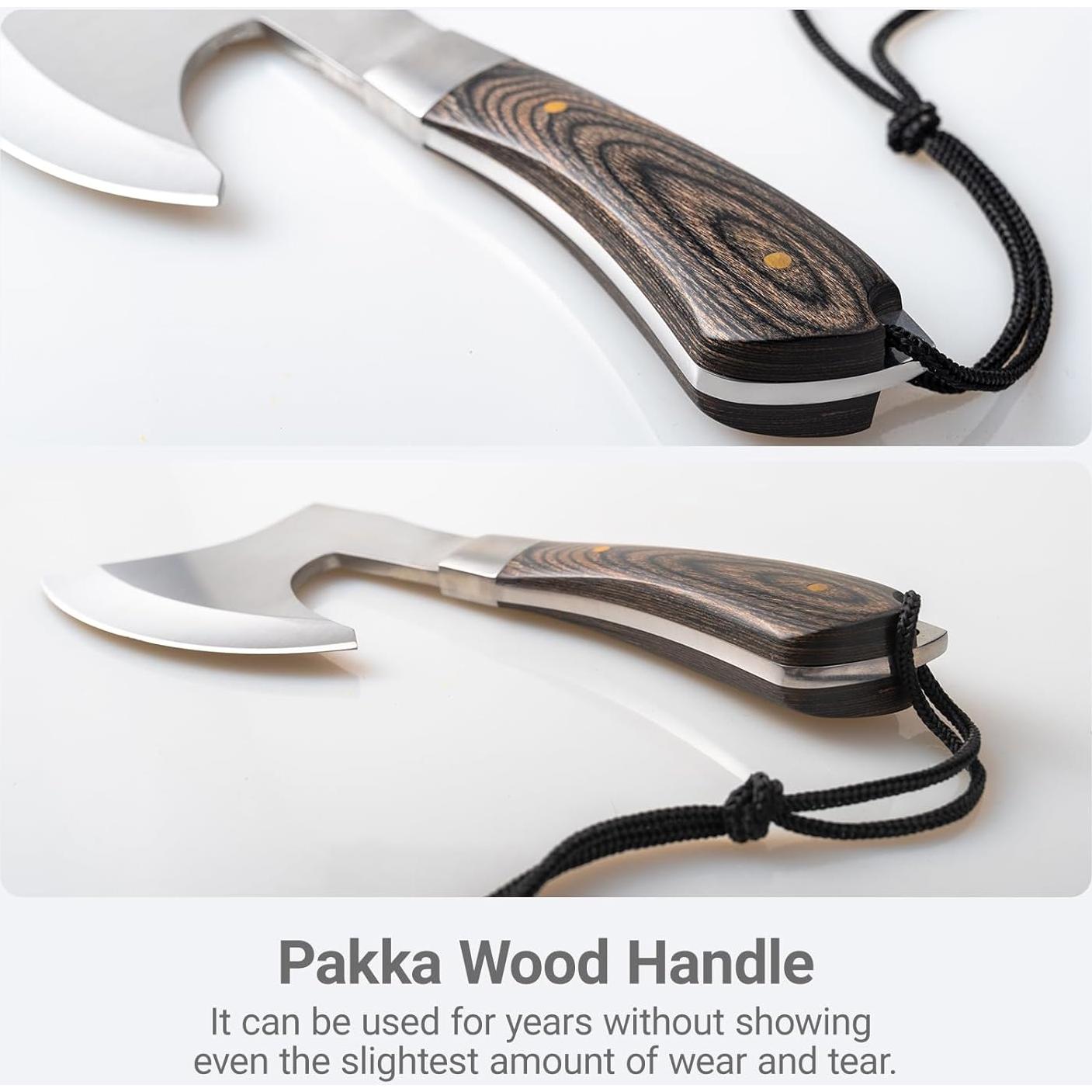 Hacha de Camping Geermolan AXE 21.6cm Acero Inoxidable