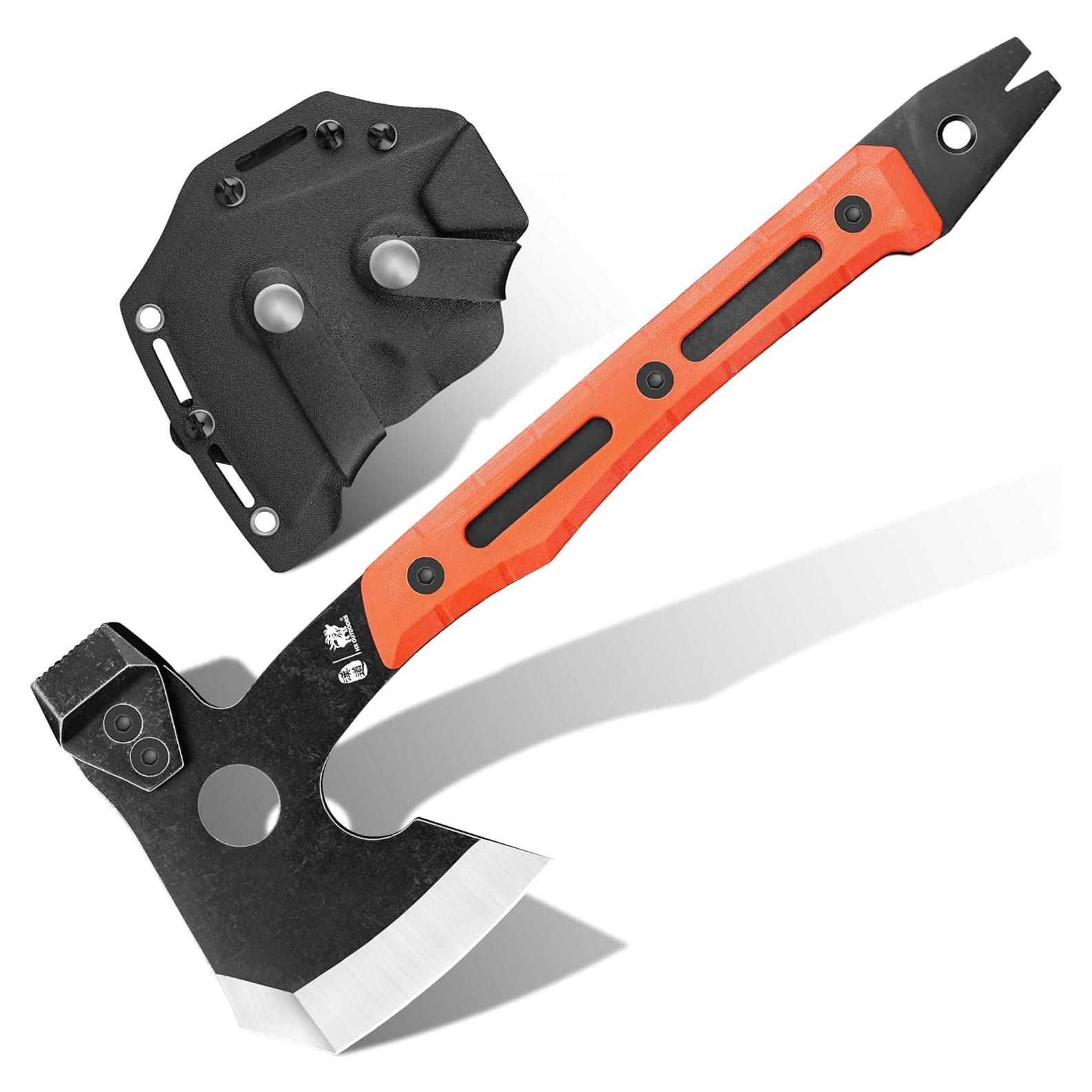 Hacha Táctica de Camping HX OUTDOORS 33.5cm Naranja