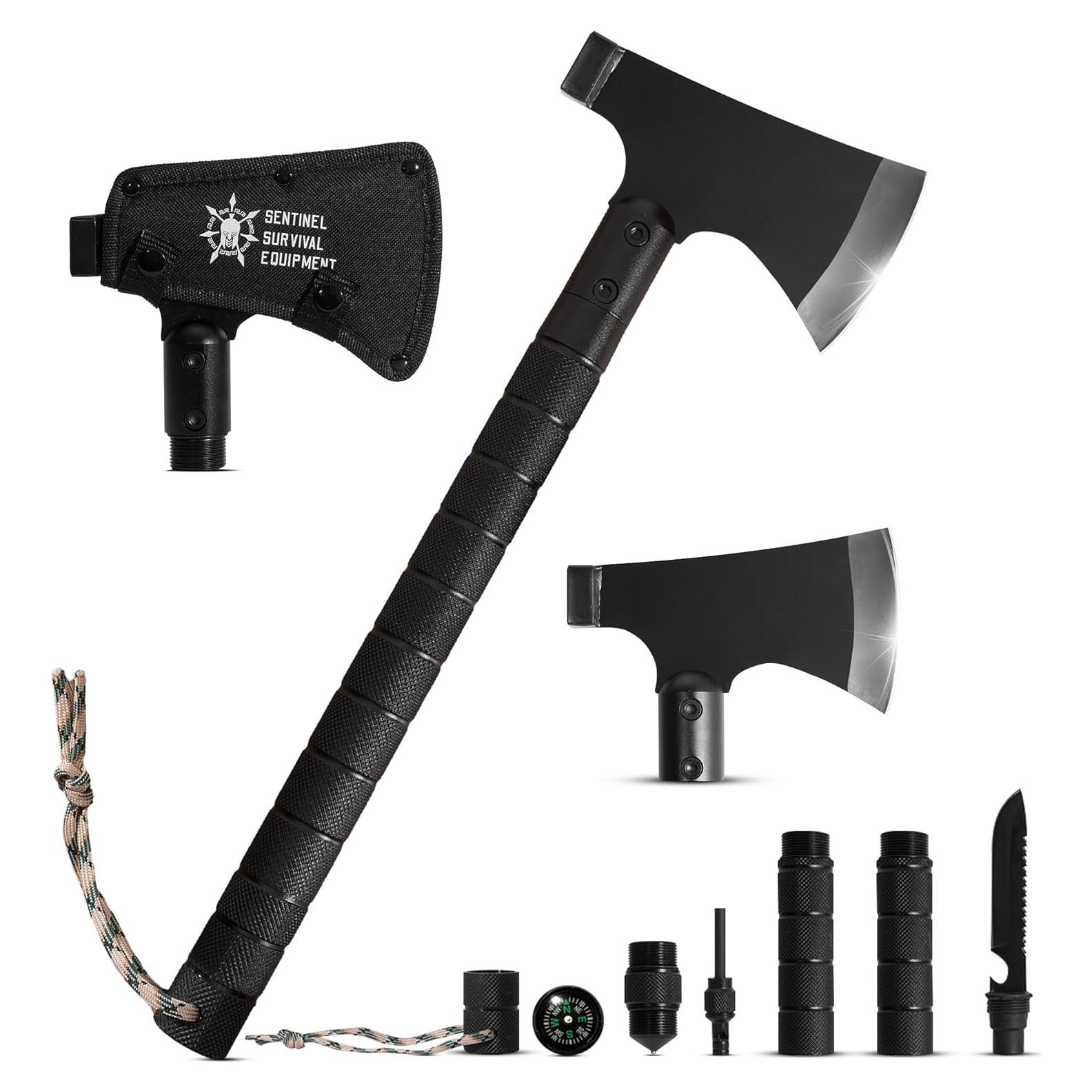 Hacha de Bushcraft Sentinel - Multi-Herramienta 43cm