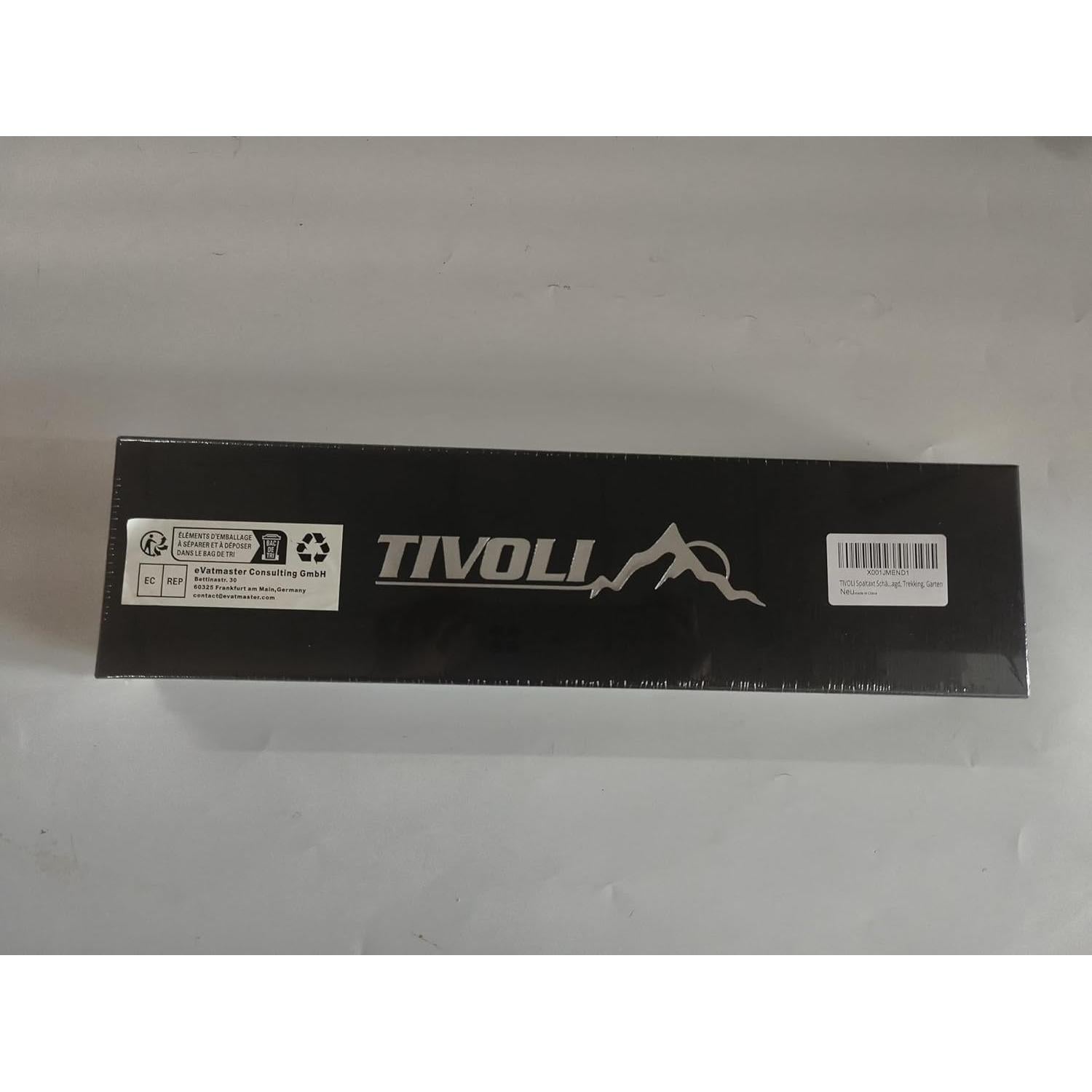 Hacha de Camping TIVOLI 34 cm con Funda de Nailon y Caja de Regalo