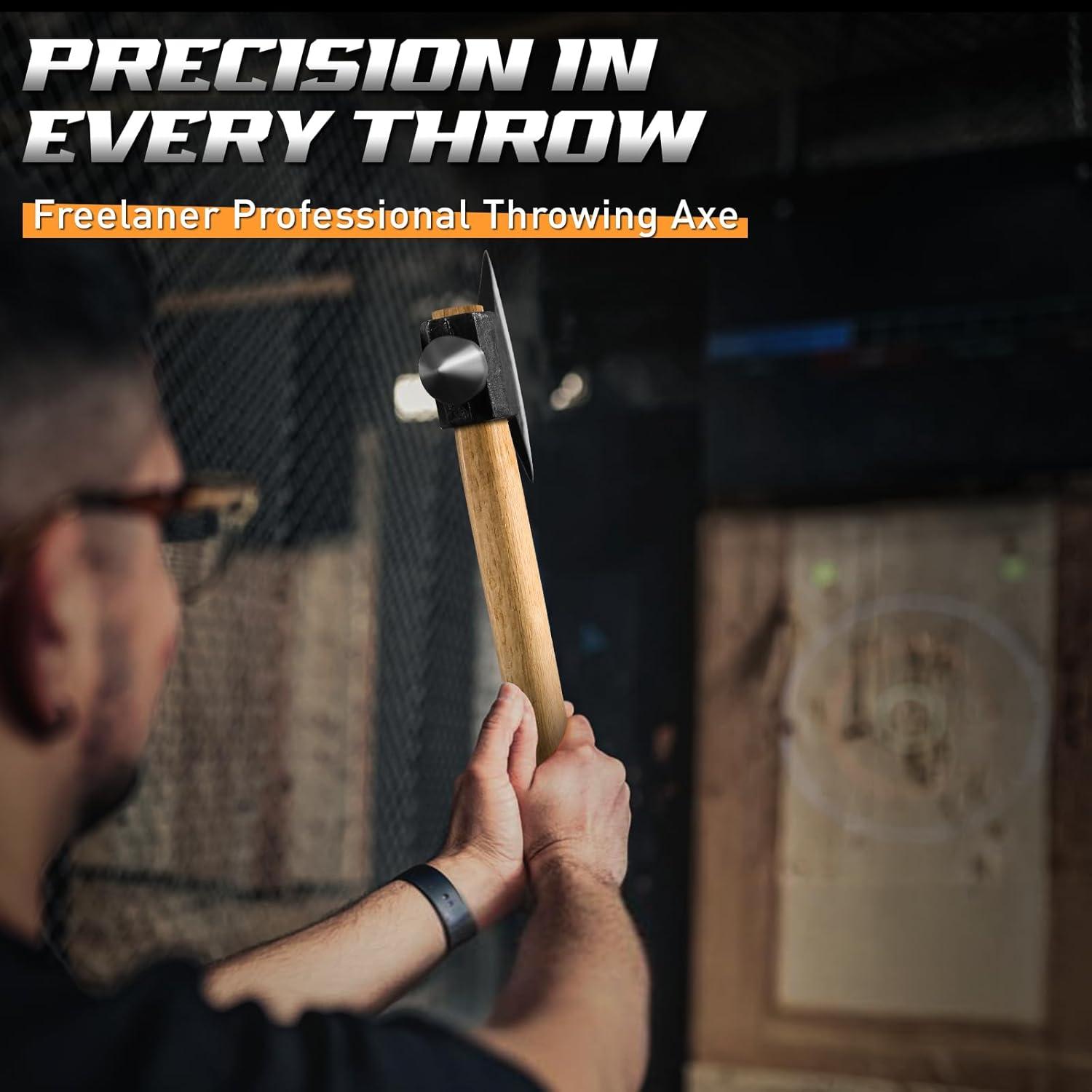 Hacha de Lanzamiento Freelander Beil Axt, Mango de Roble 1.24 kg