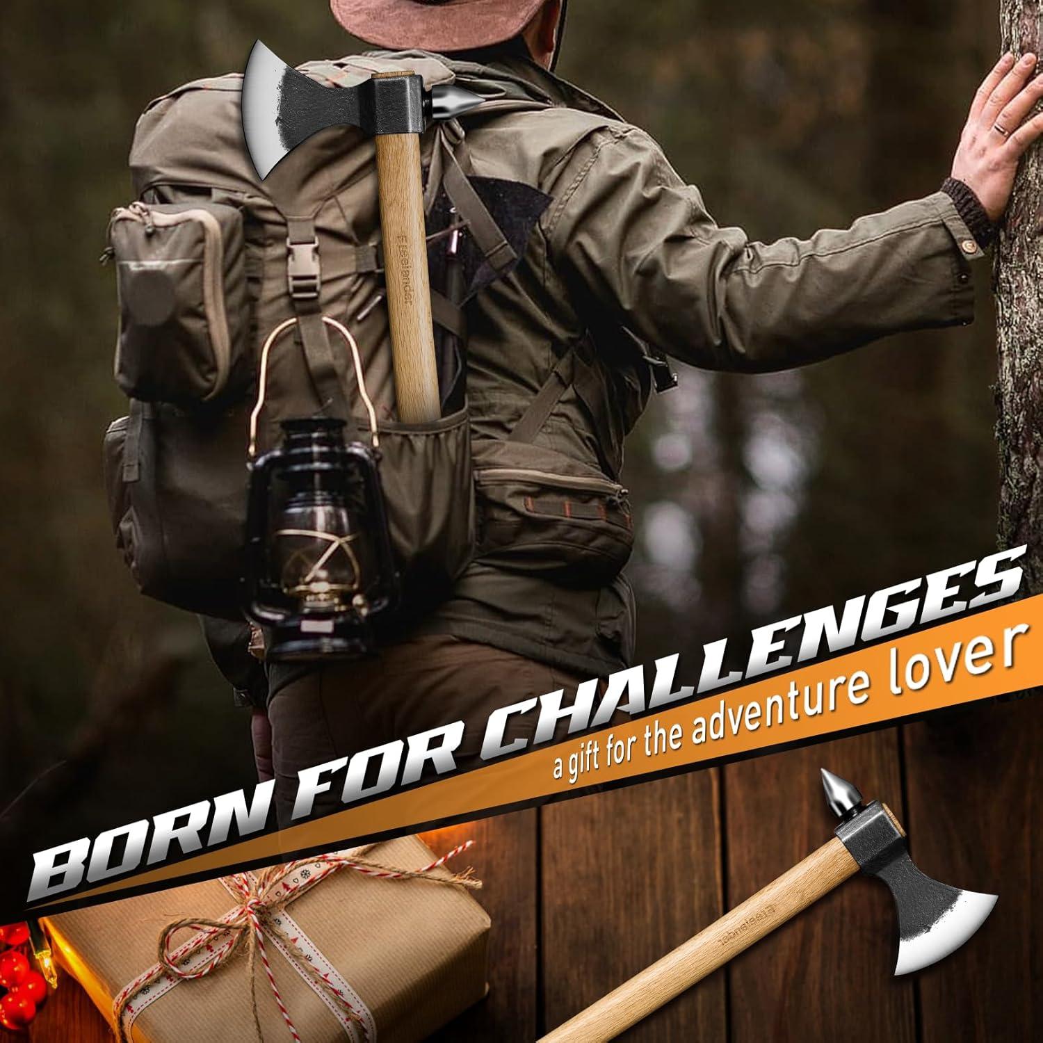 Hacha de Lanzamiento Freelander Beil Axt, Mango de Roble 1.24 kg