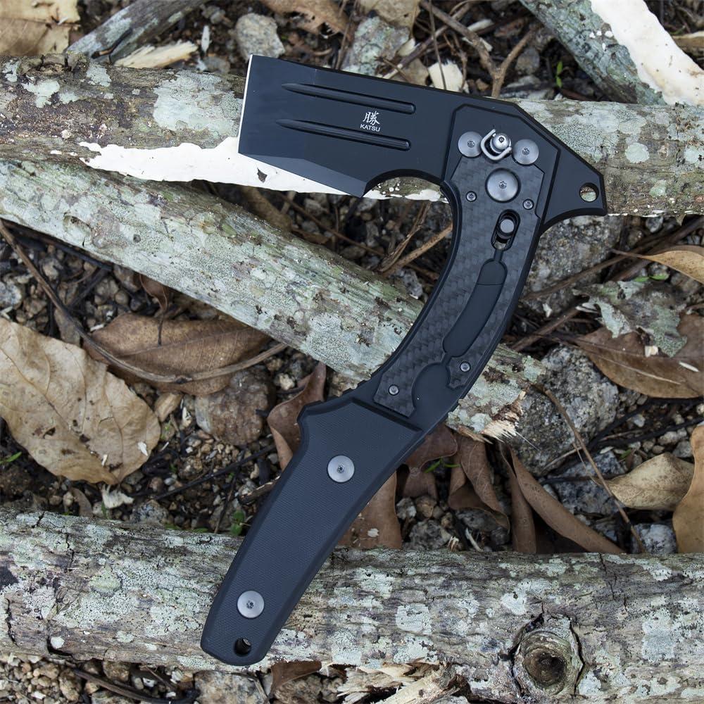 Hacha Plegable KATSU Táctica Japonesa 24.6cm con Funda