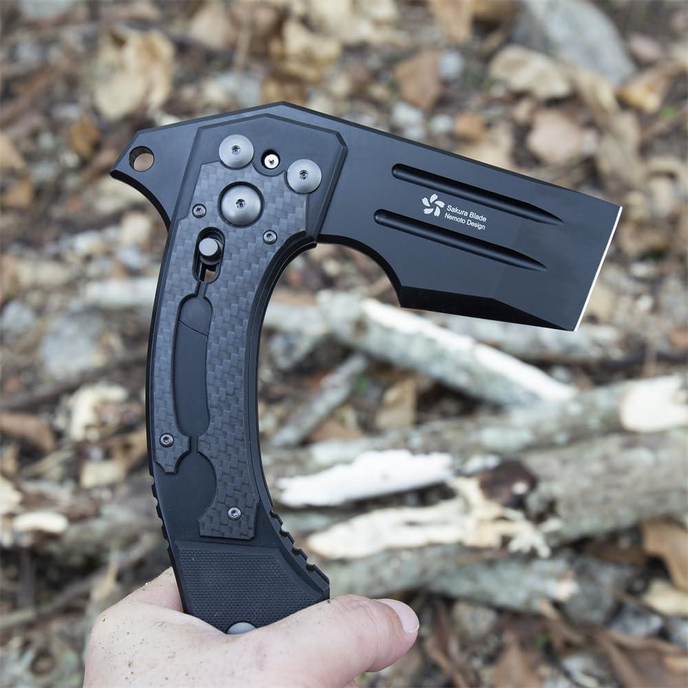 Hacha Plegable KATSU Táctica Japonesa 24.6cm con Funda