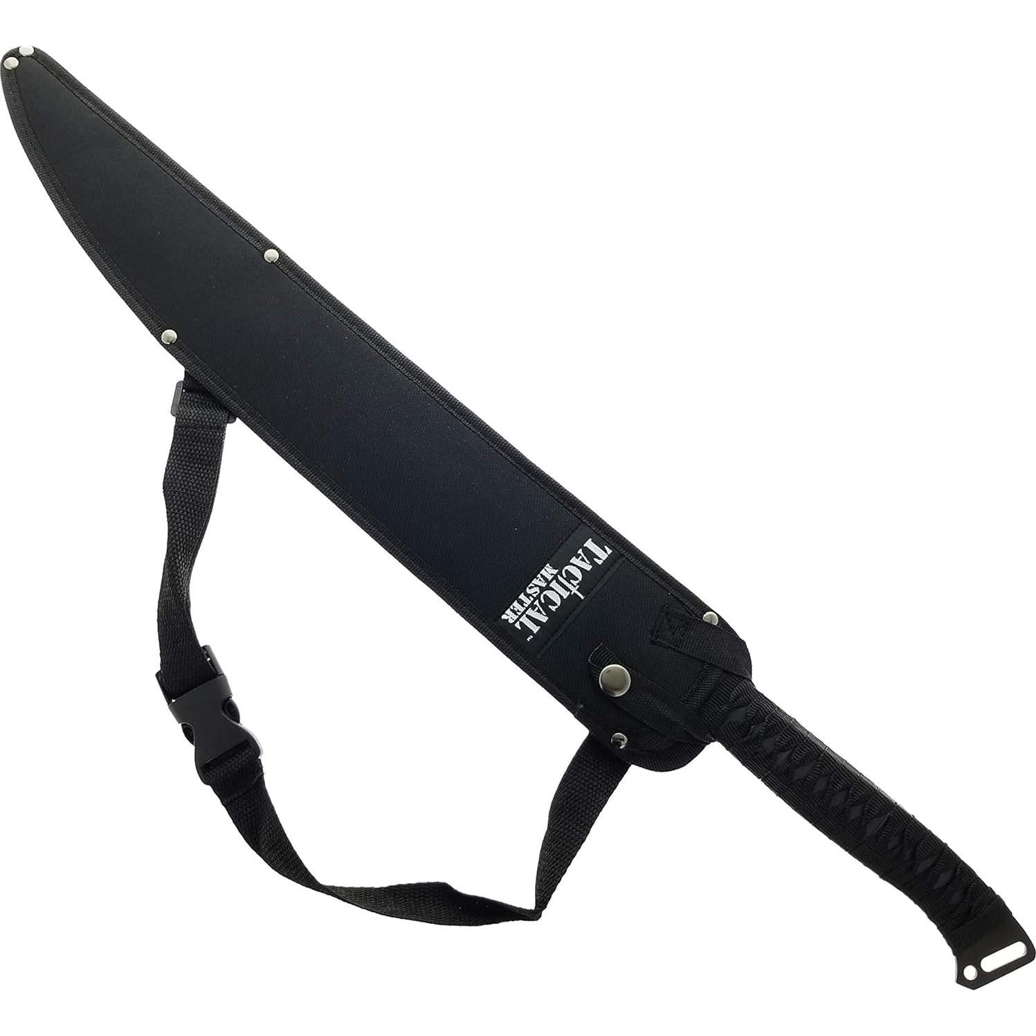 Machete Fijo Tactical Master 68.58 cm Acero Inoxidable Rojo
