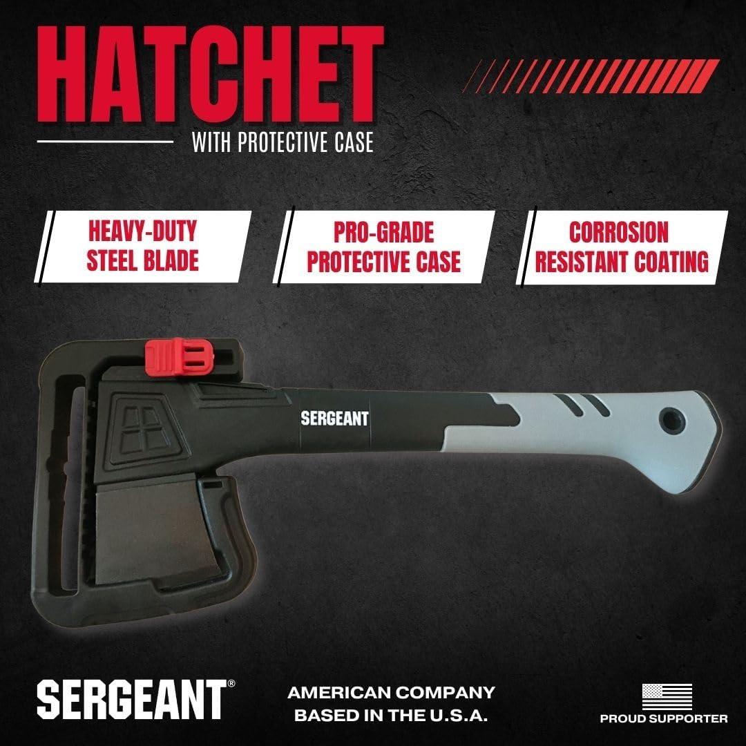 Hacha de Camping SERGEANT SGT-14, Acero Alto Carbono, 35.56 cm