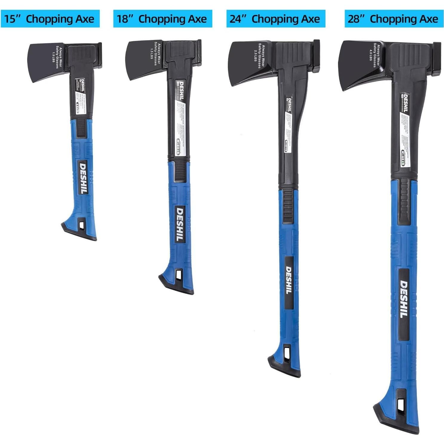 Hacha de Camping DESHIL 14" Acero Carbono Mango Nylon