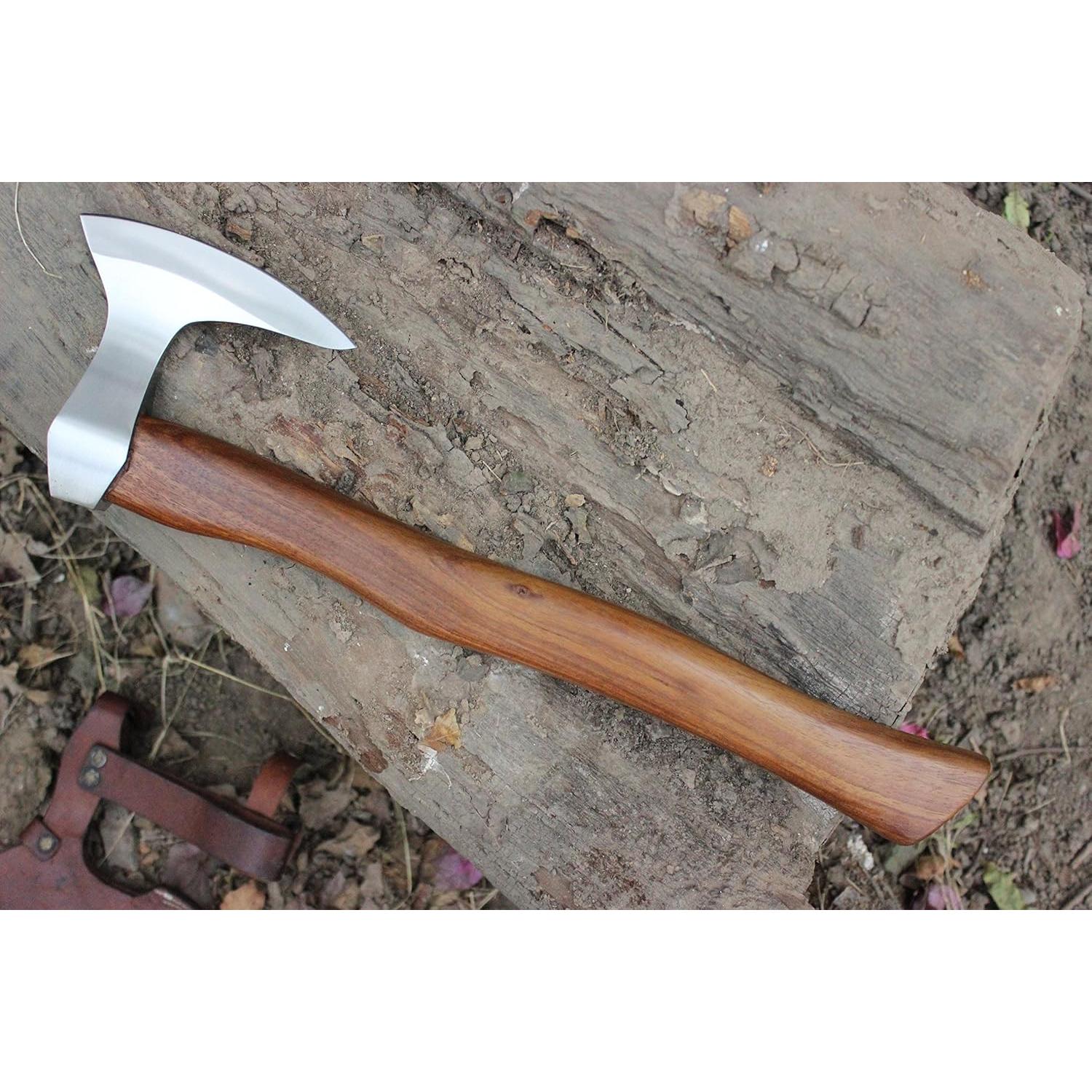 Hacha Tomahawk Forjada a Mano Mountain Bar 5160 40.64 cm