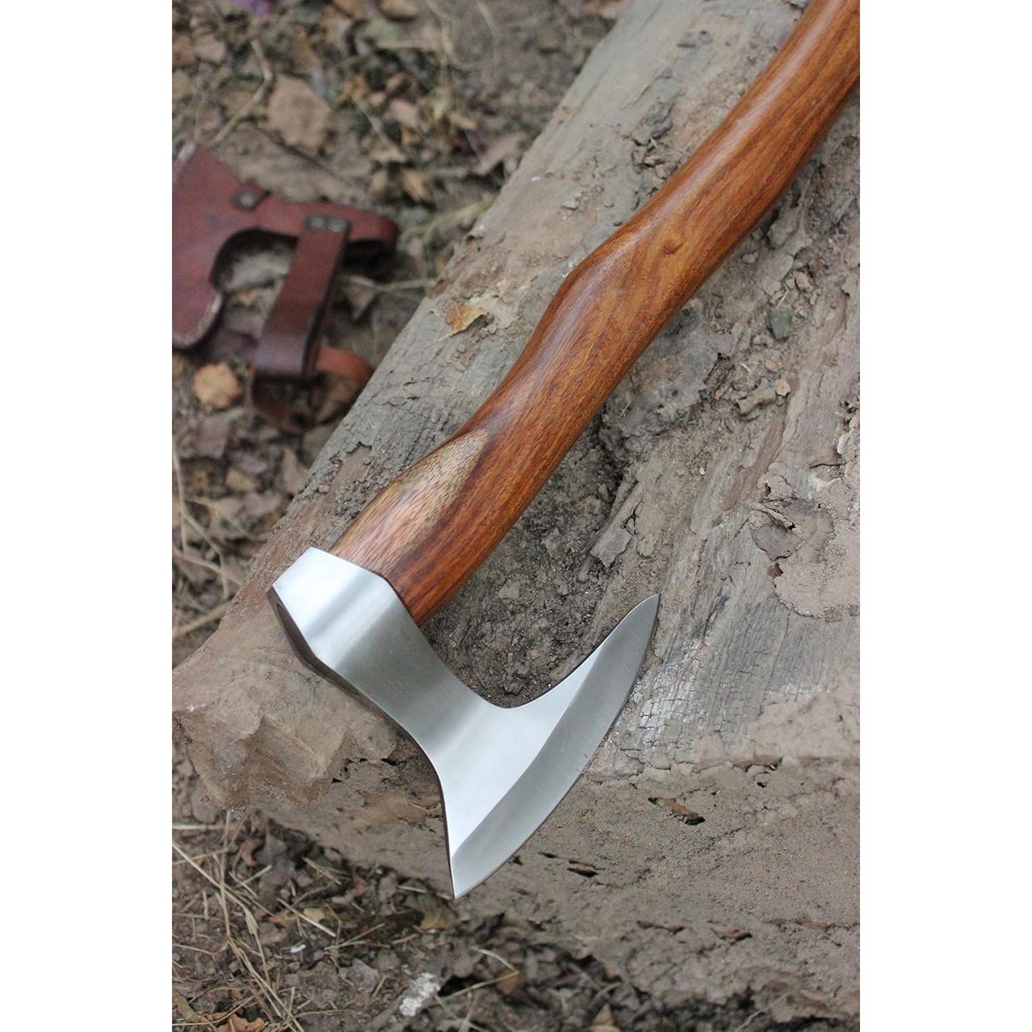 Hacha Tomahawk Forjada a Mano Mountain Bar 5160 40.64 cm